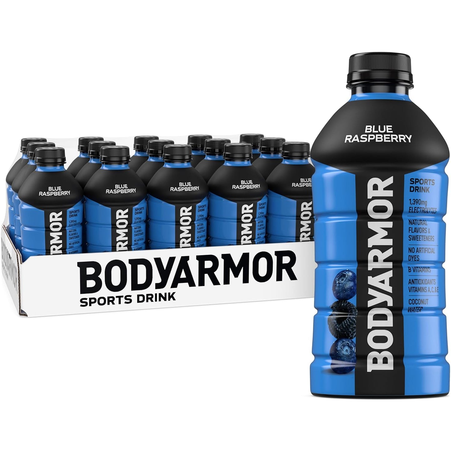 BODYARMOR Sports Drink Blue Raspberry Hydration for Athletes