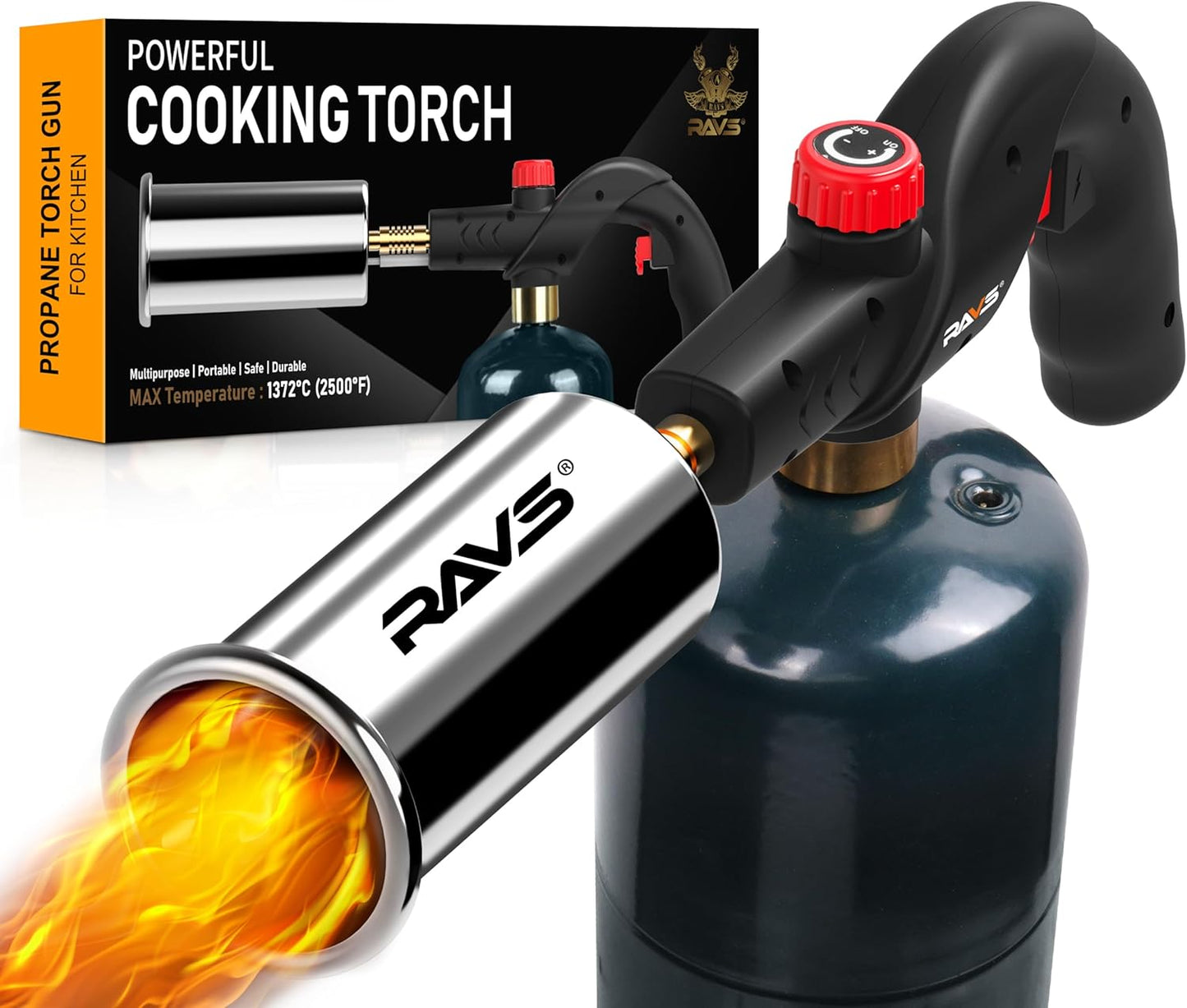 Powerful Propane Torch Gun for Cooking, BBQ, and Campfire Use