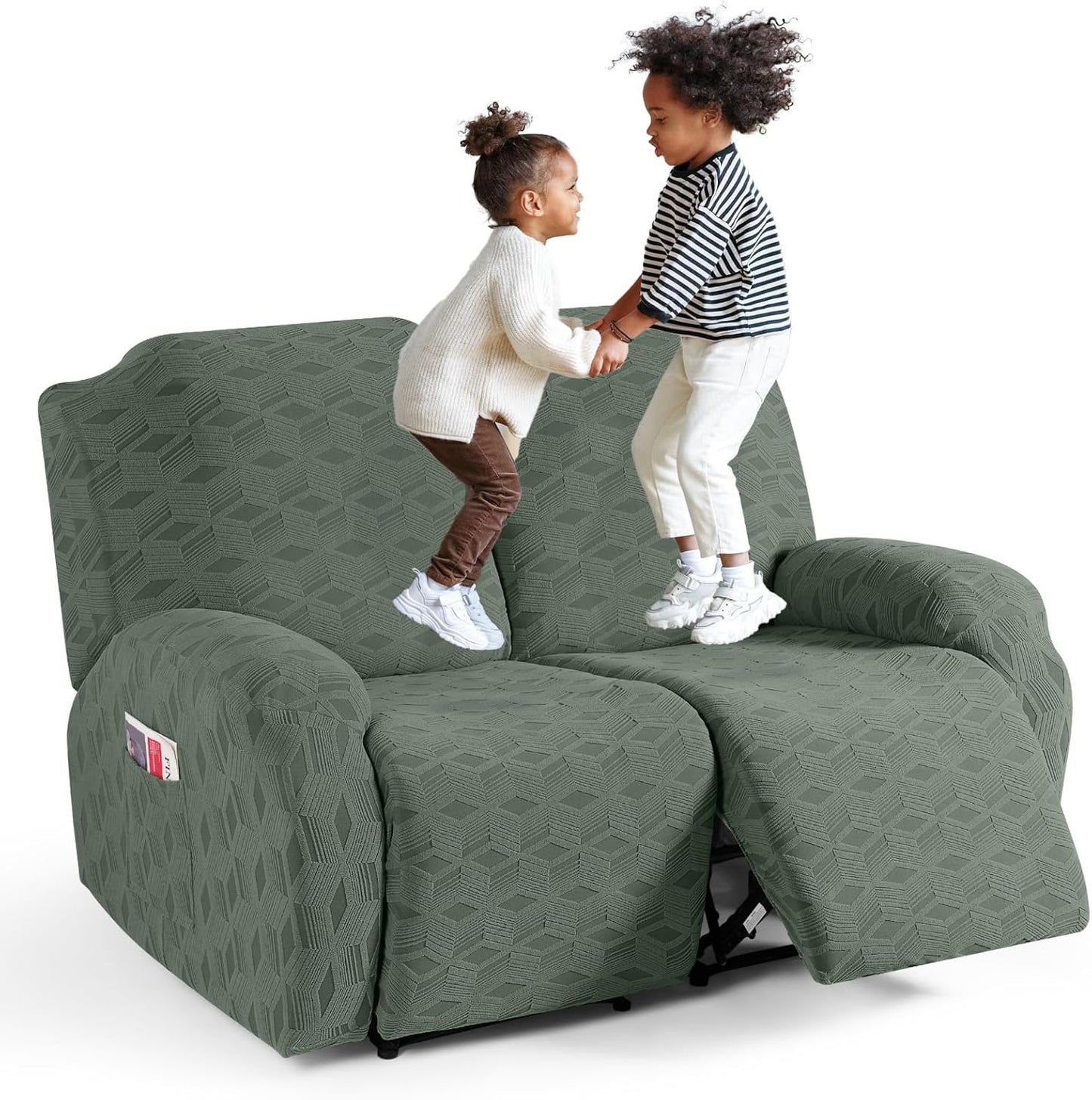 TAOCOCO Recliner Loveseat Cover for 48-66ft Couches