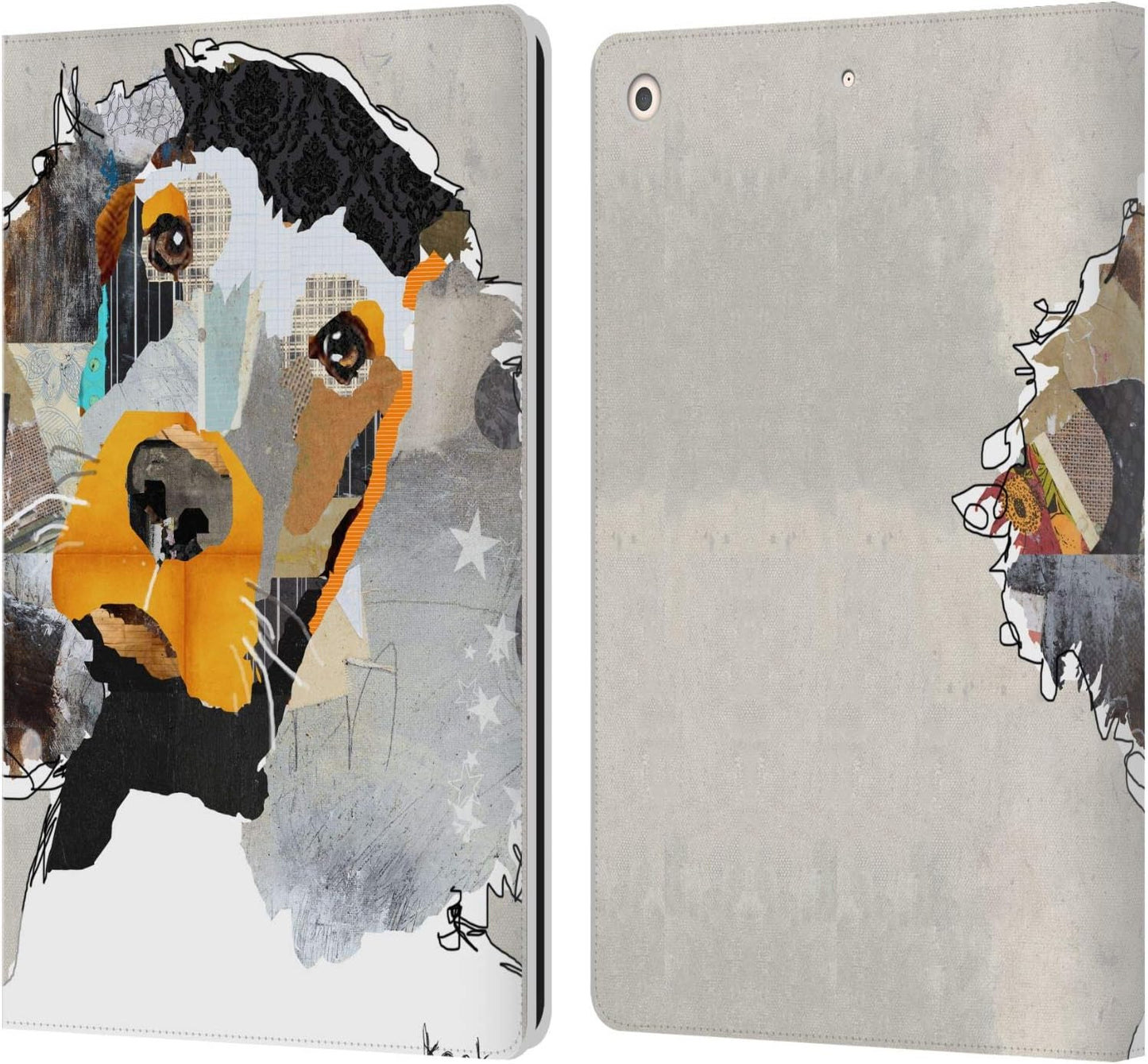 Michel Keck Irish Setter Dogs Leather Wallet Case for iPad 10.2