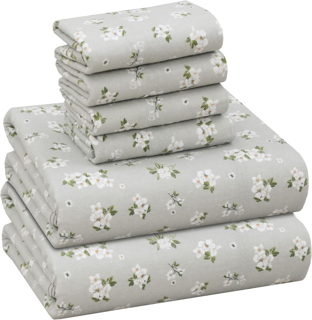 RUVANTI Flannel Sheets Queen Size Set - Soft Cotton Comfort