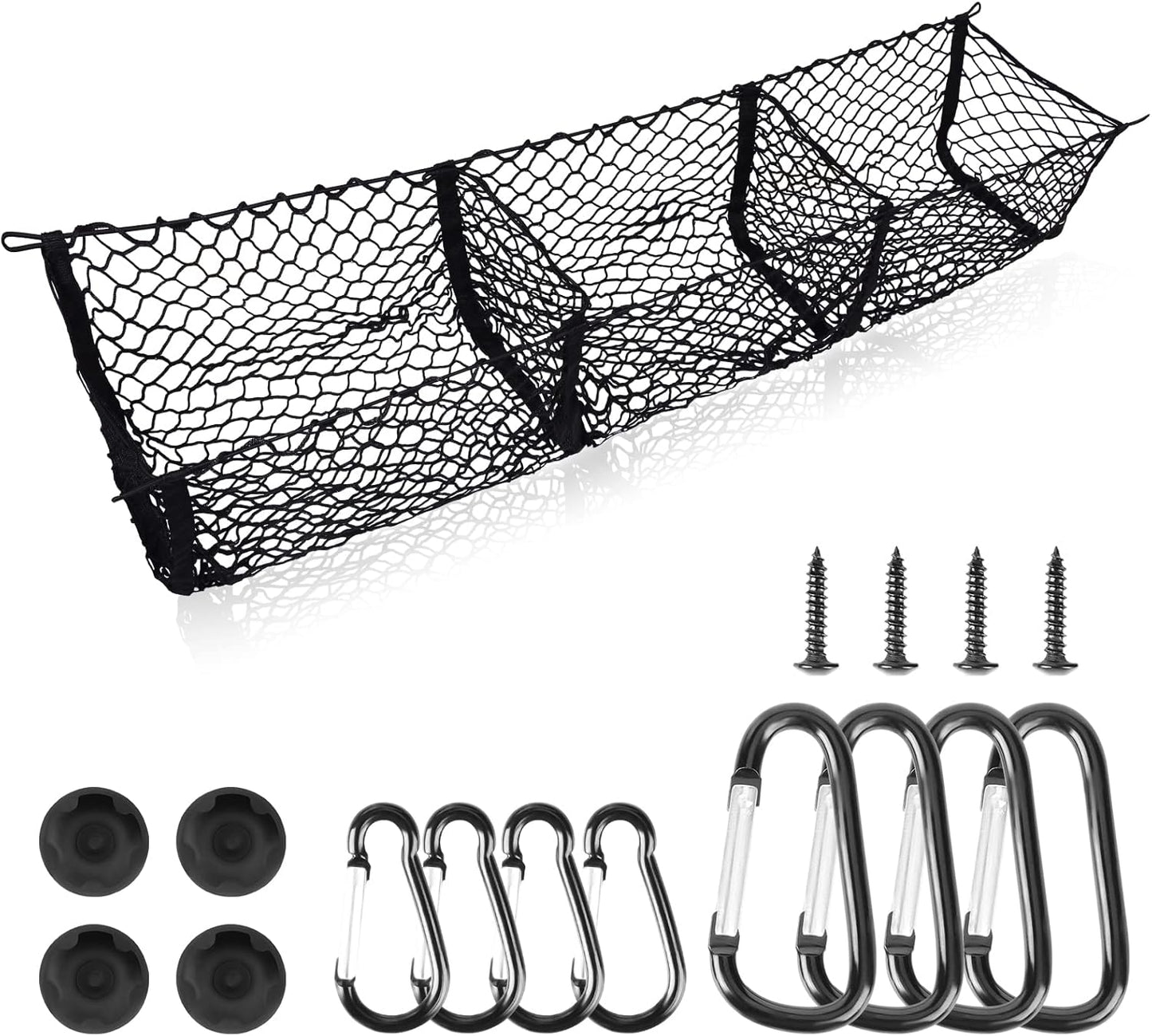 Cargo Net Trunk Bed Organizer for Pickup Trucks - Heavy Duty