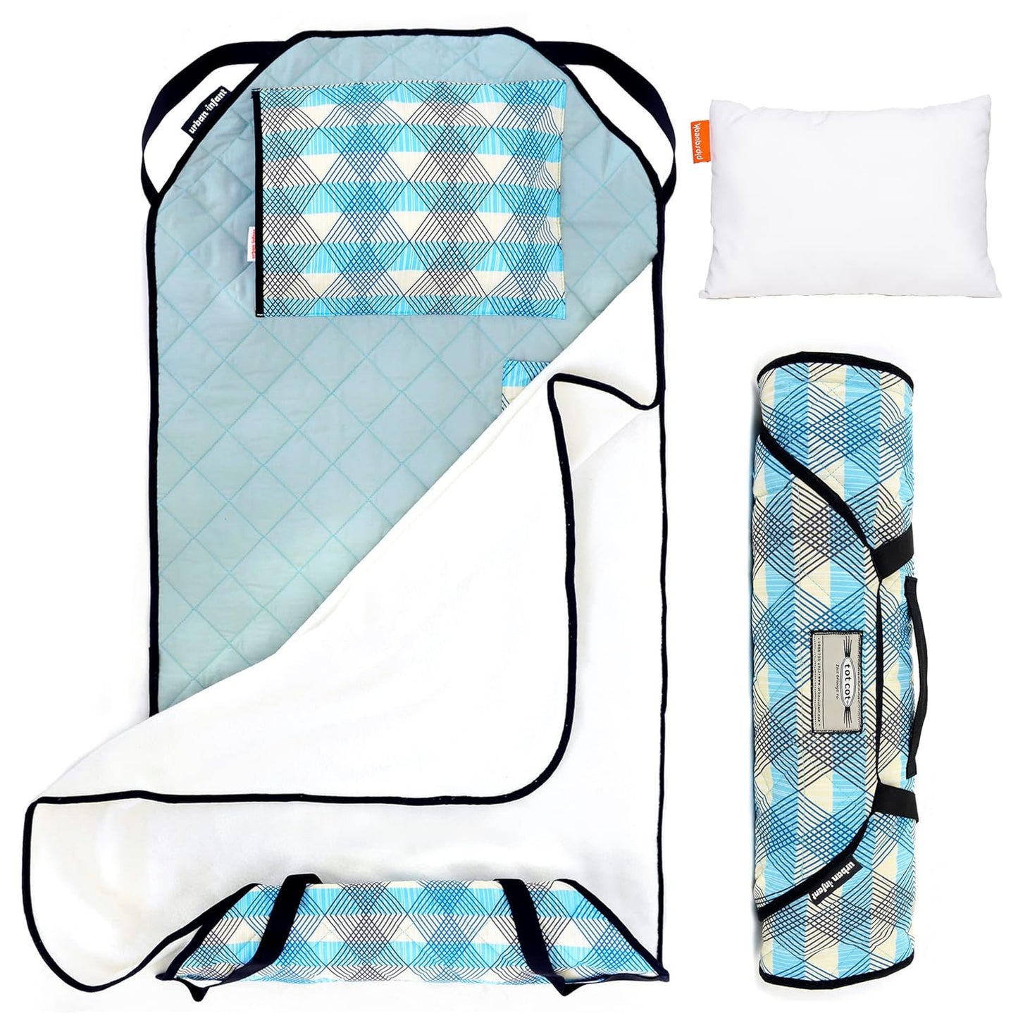 Urban Infant Tot Cot Kids Nap Mat for Cozy Preschool Naps