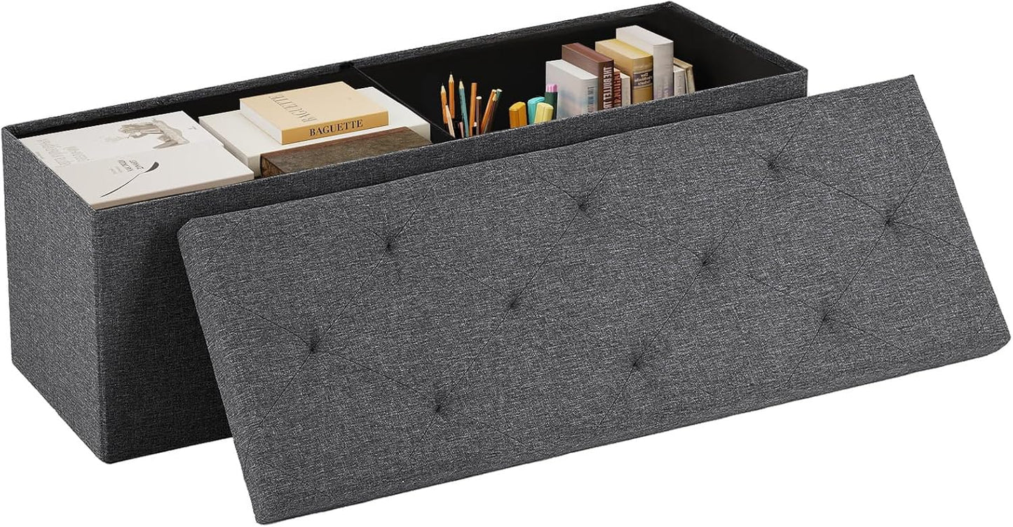 Foldable Storage Ottoman with Large Capacity for Any Space