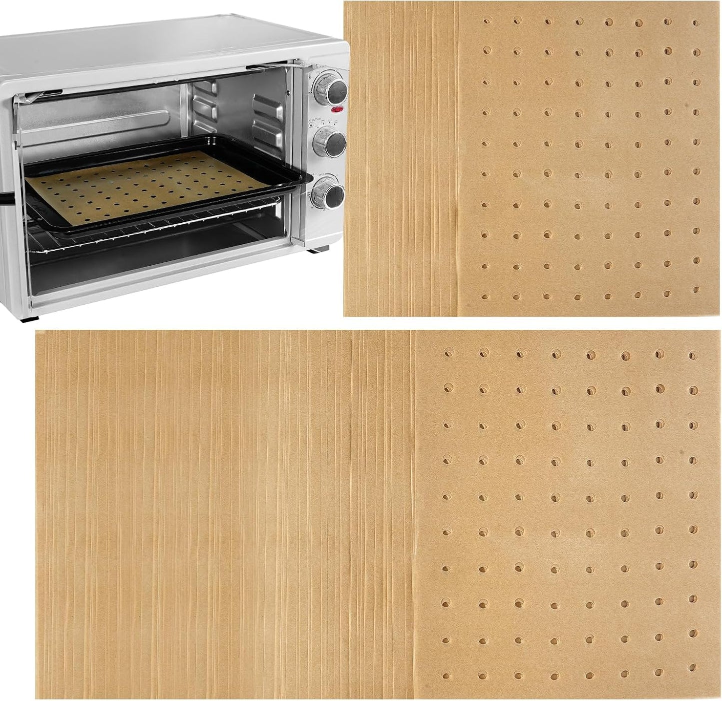 Katbite 9x11 Air Fryer Parchment Liners - 180 Count