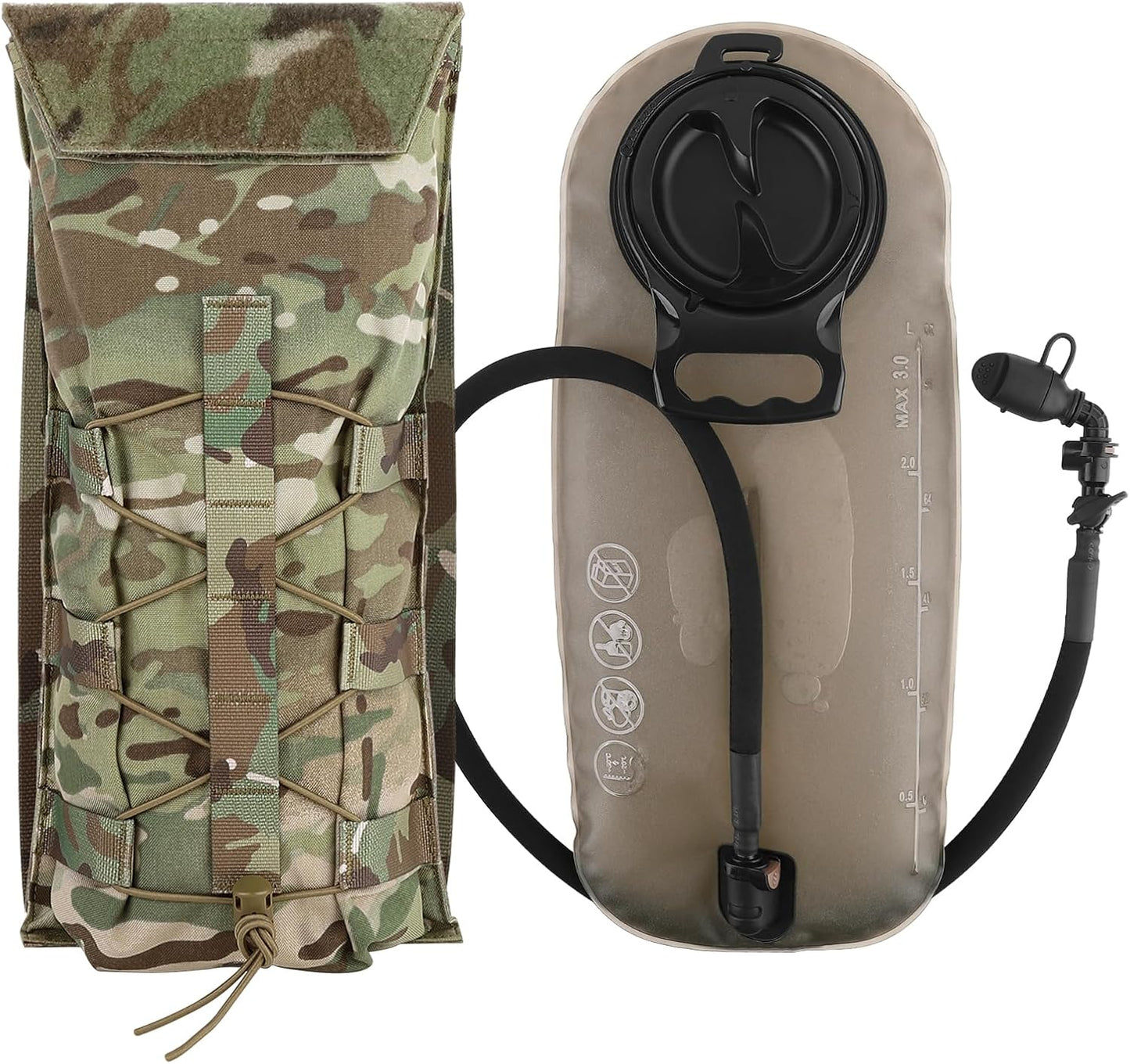 Tactical Hydration Pack for Molle Carrier Pouch by PETAC GEAR