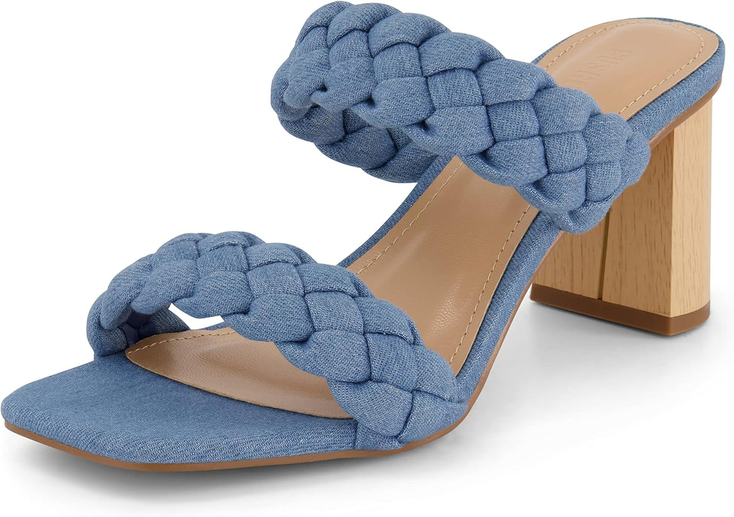Dunes Iris Braided Heel Sandal with CUSHIONAIRE Technology