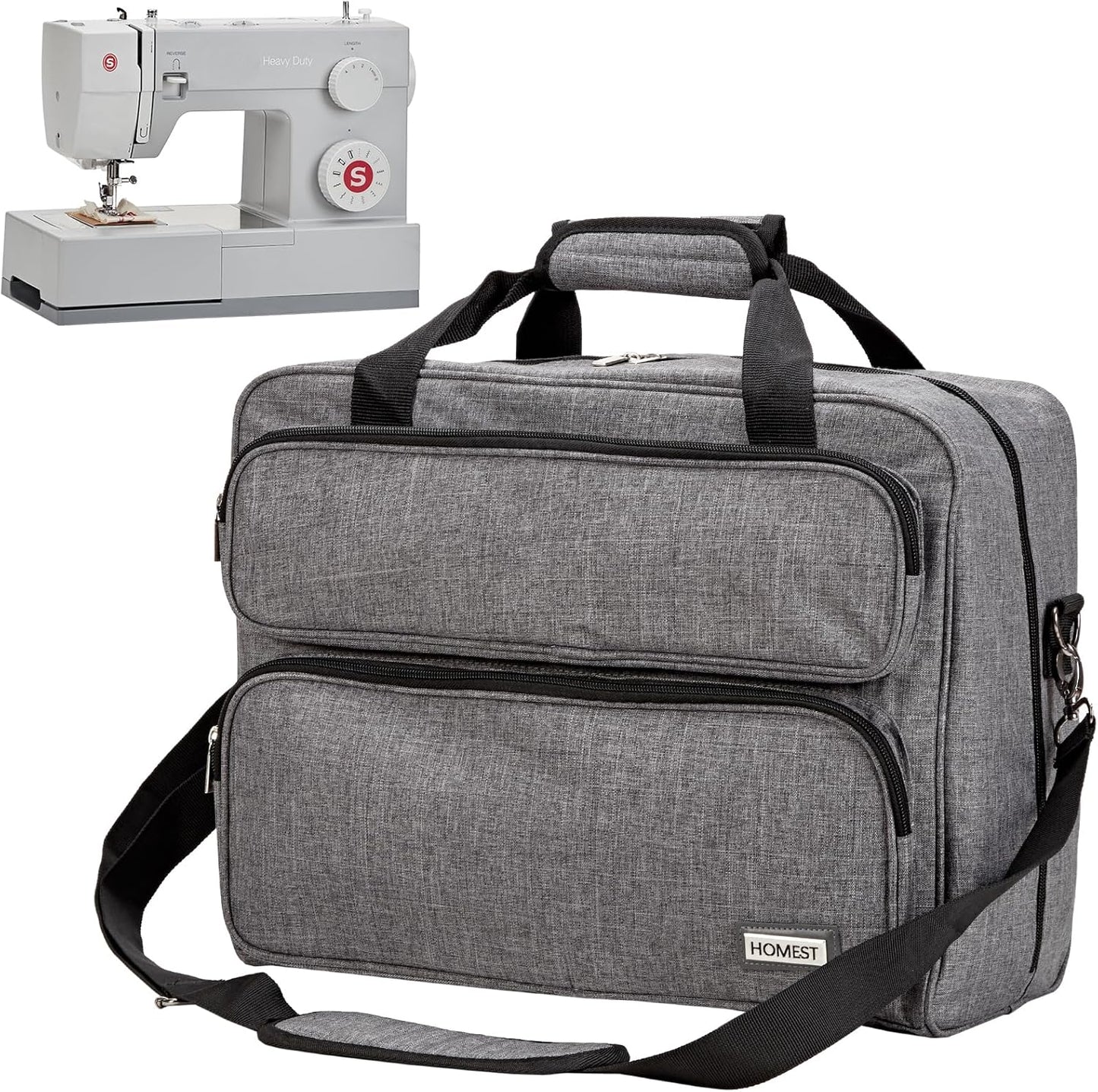 HOMEST Sewing Machine Carrying Case for Safe Travel and Storage