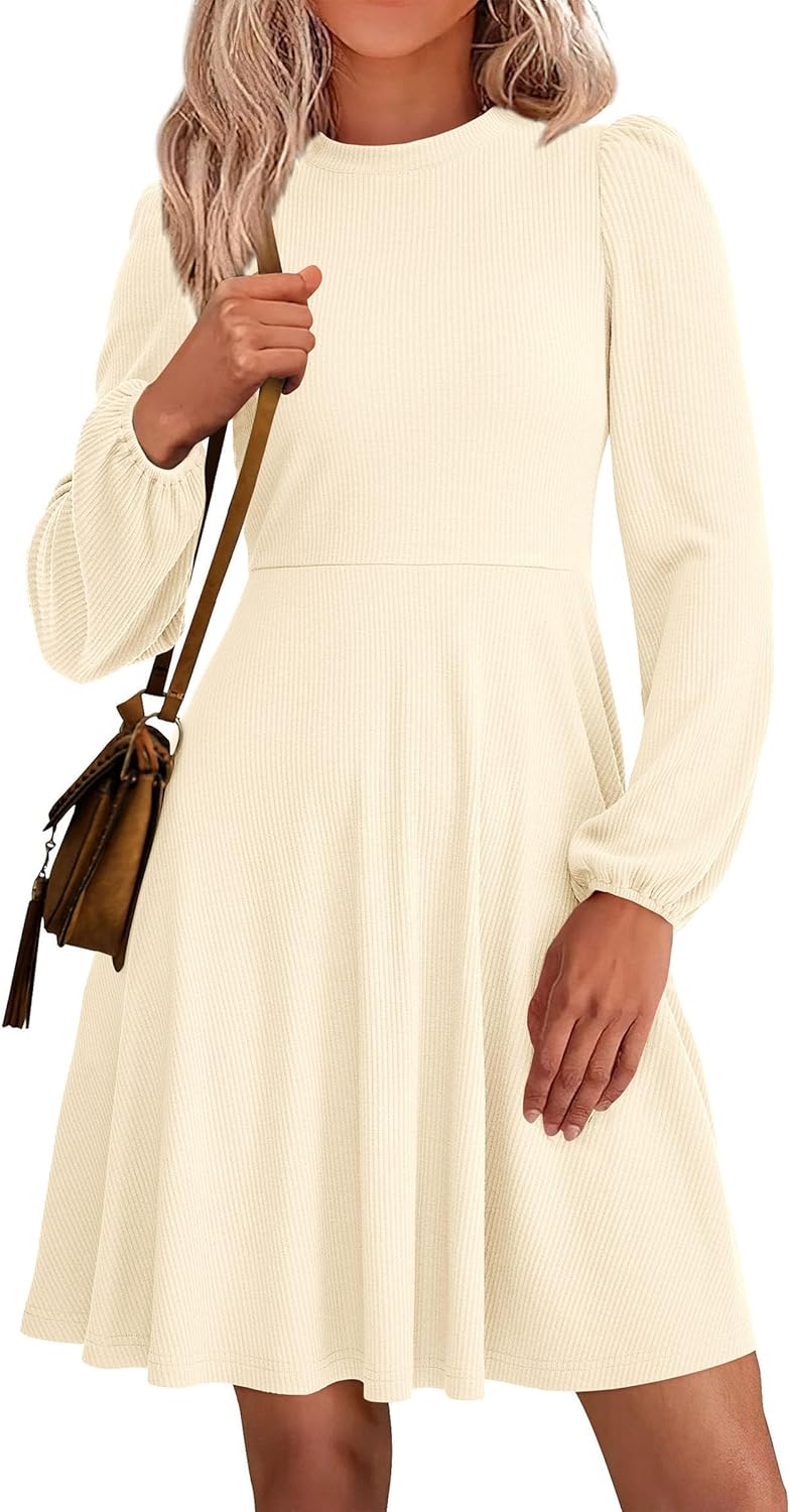 PRETTYGARDEN Womens Long Sleeve Mini Dress for Fall 2025