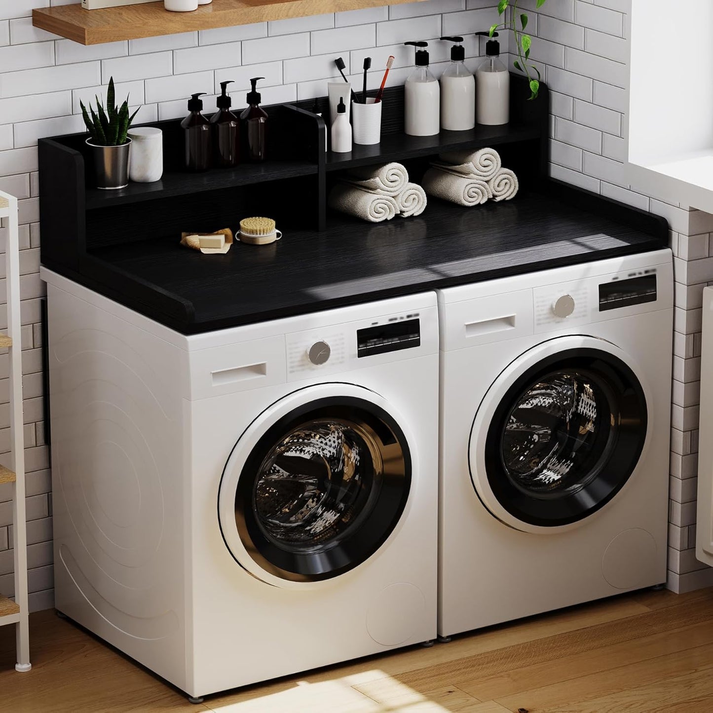 ChooChoo 2-Tier Washer Dryer Countertop for Efficient Organization