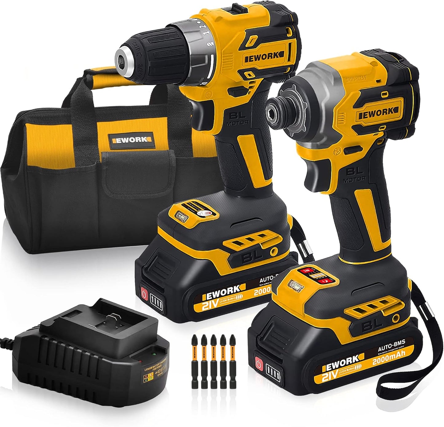 EWORK Compact Cordless Drill and Impact Driver Combo Kit Review