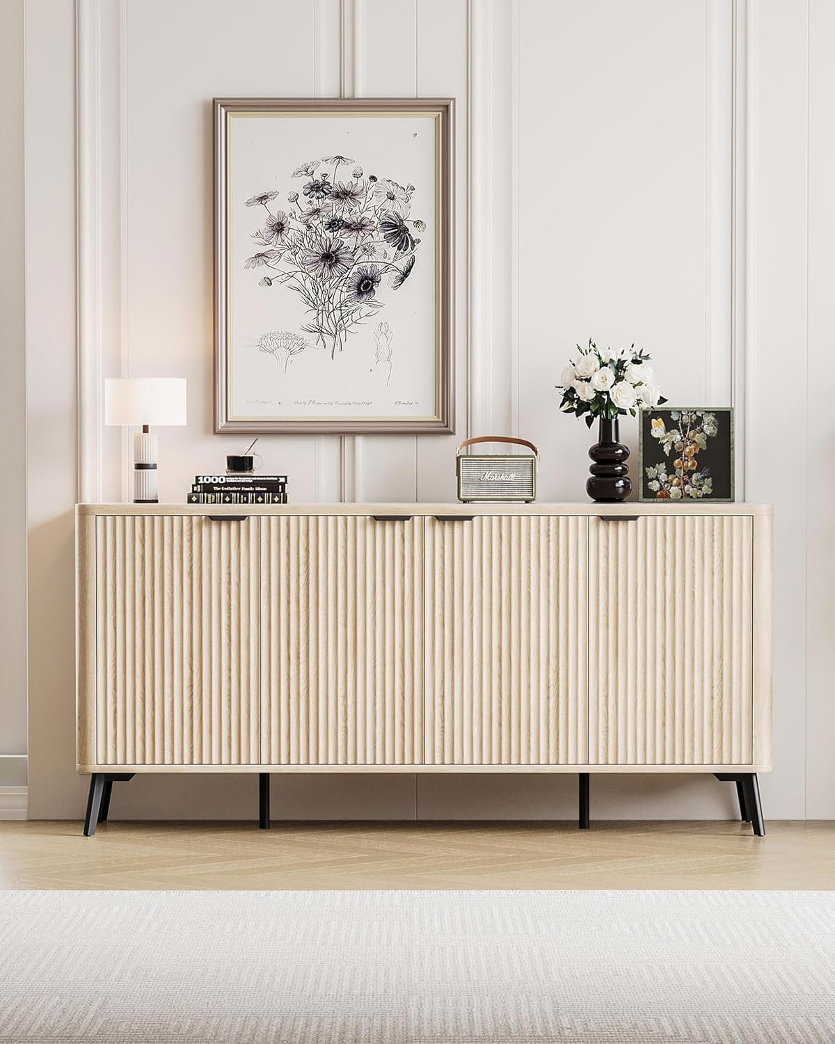 Adjustable Shelving Sideboard Cabinet - Versatile Storage Solution