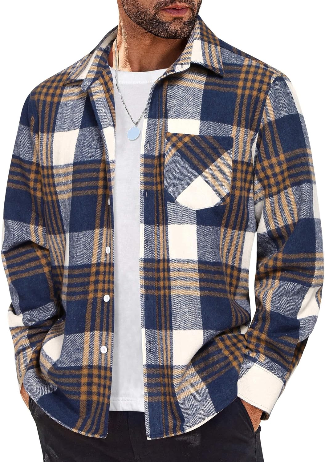 Stylish COOFANDY Mens Flannel Shirts for Casual Wear and Layering