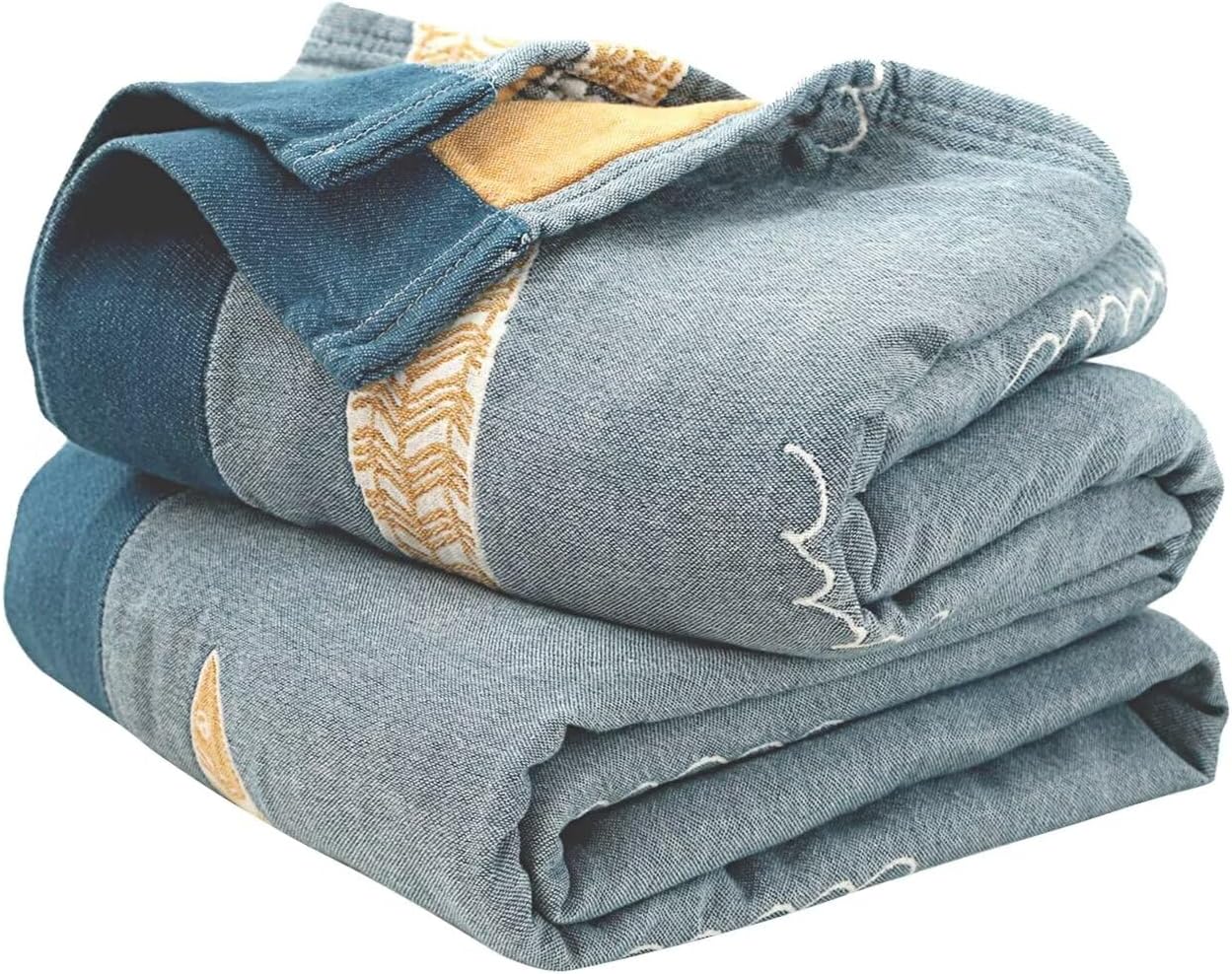 Breathable Cotton Throw Blanket 60x80 - Cozy All Seasons!