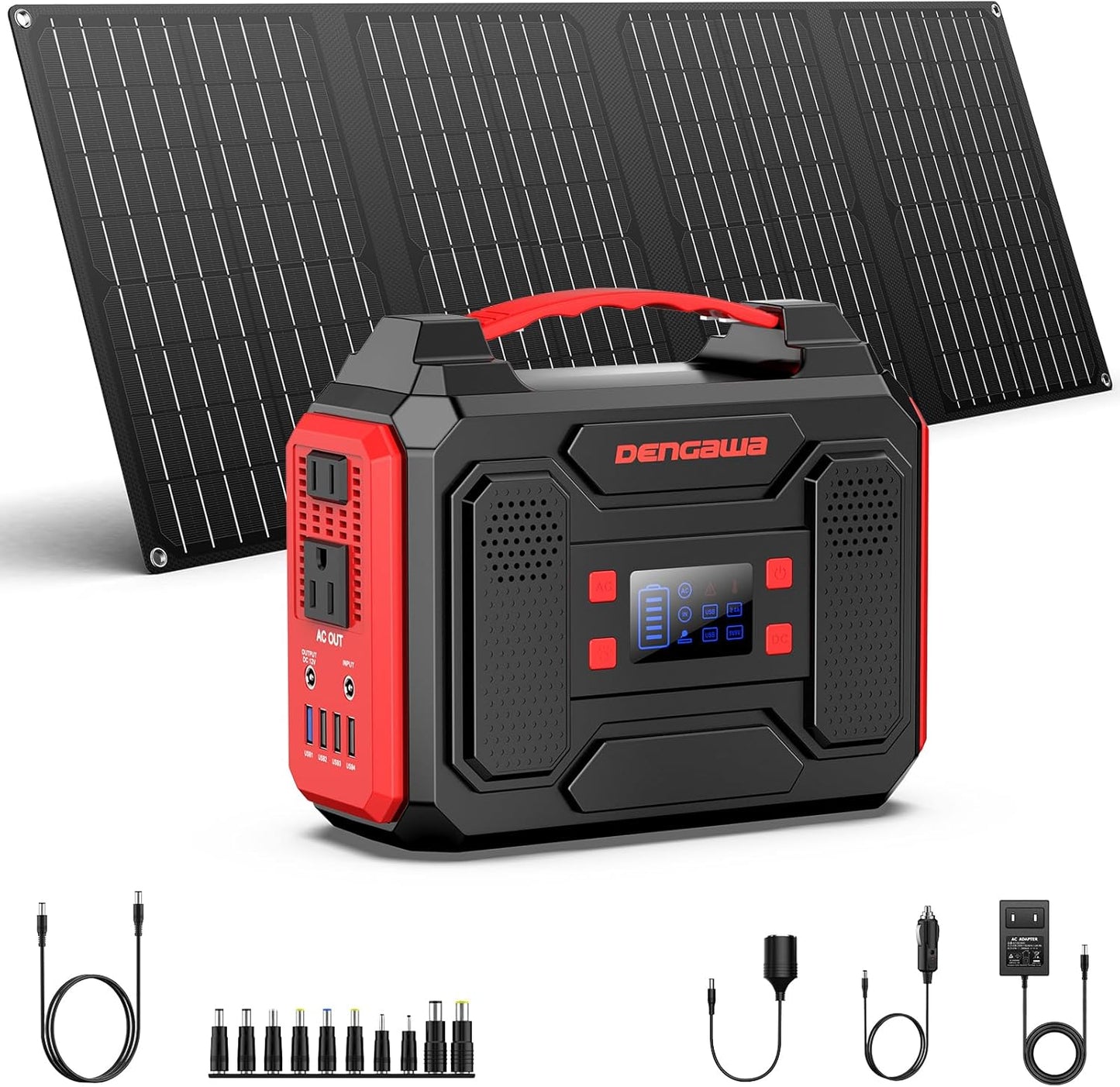 DenGaWa 250W Solar Generator: Portable Power Station for Camping & Emergencies!