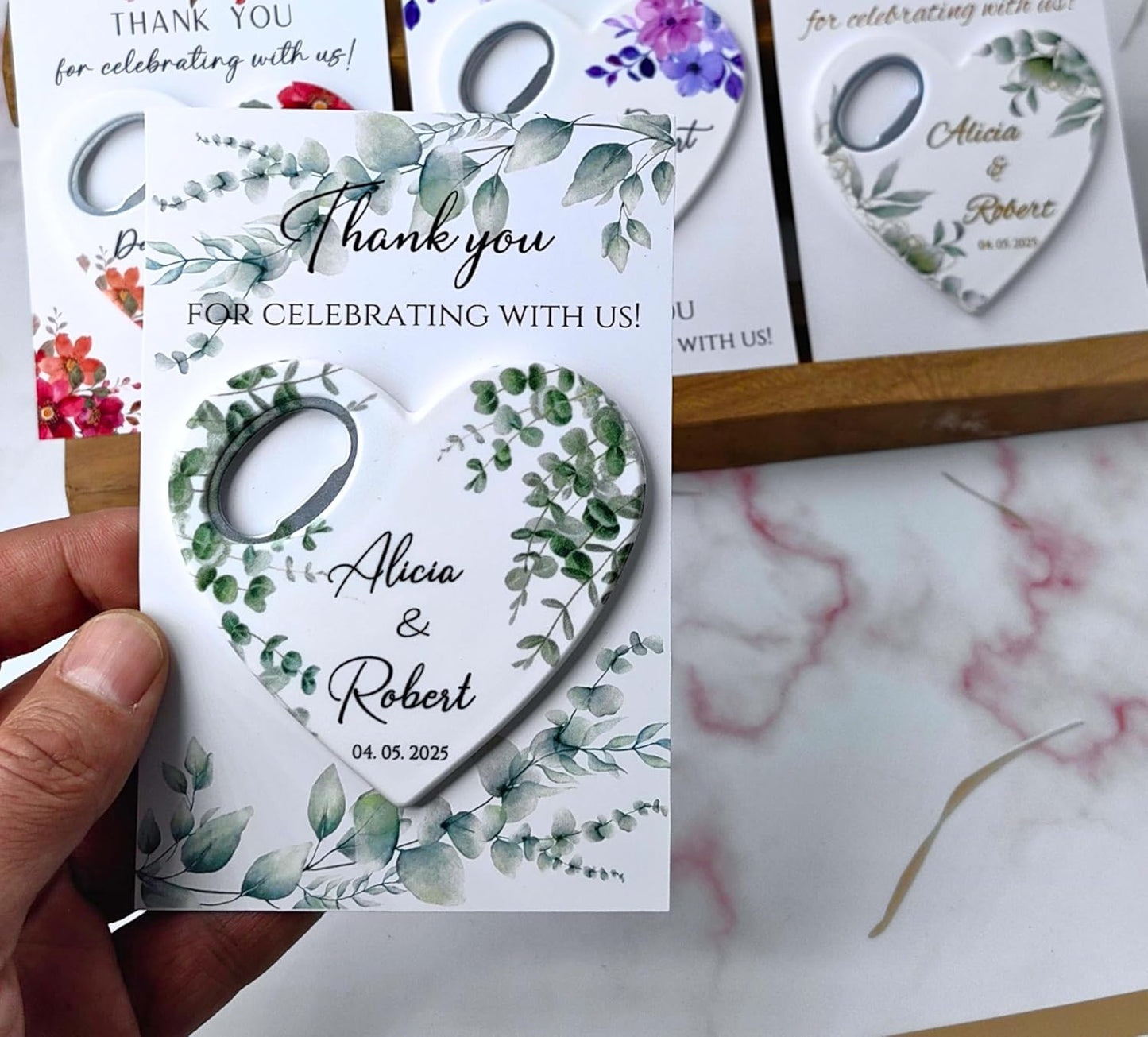 Personalized Wedding Bottle Opener Favors for Guests in Bulk