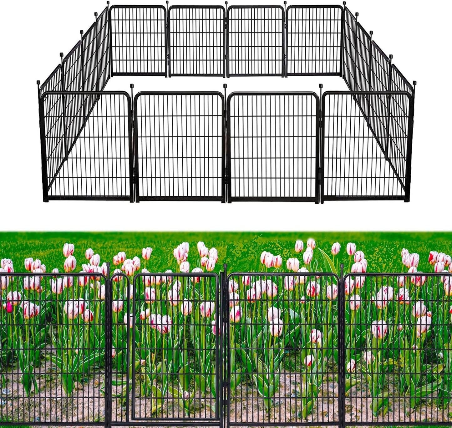 Garden Fence Panels 36 Inch for Dogs and Yard Protection