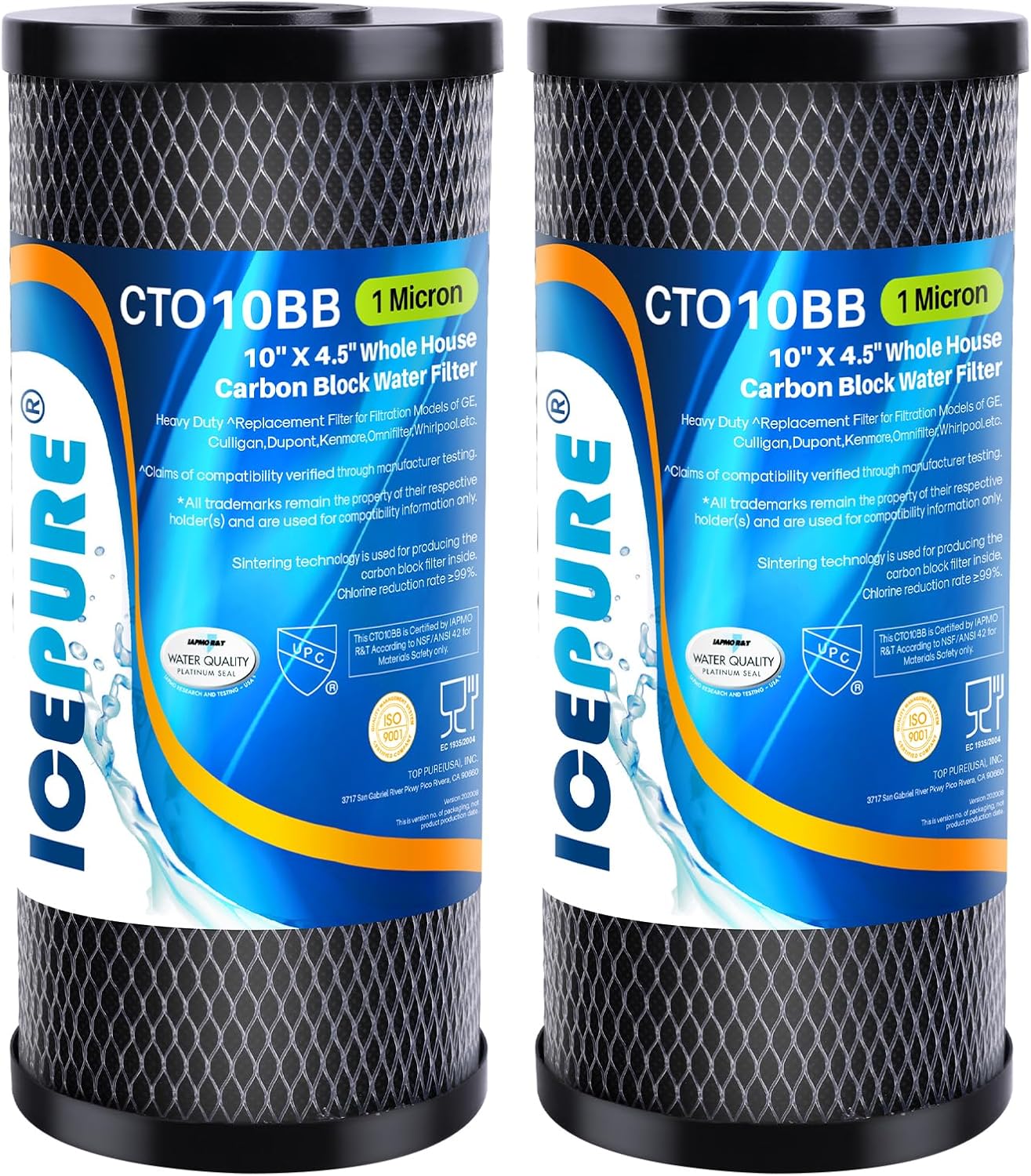 ICEPURE 10inX4.5in Whole House Sediment Filter Review