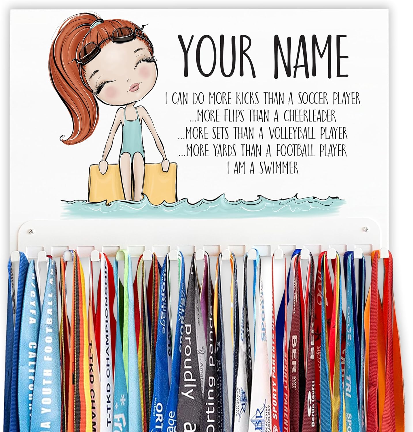 Swimming Medal Holder to Showcase Your Achievements with Style