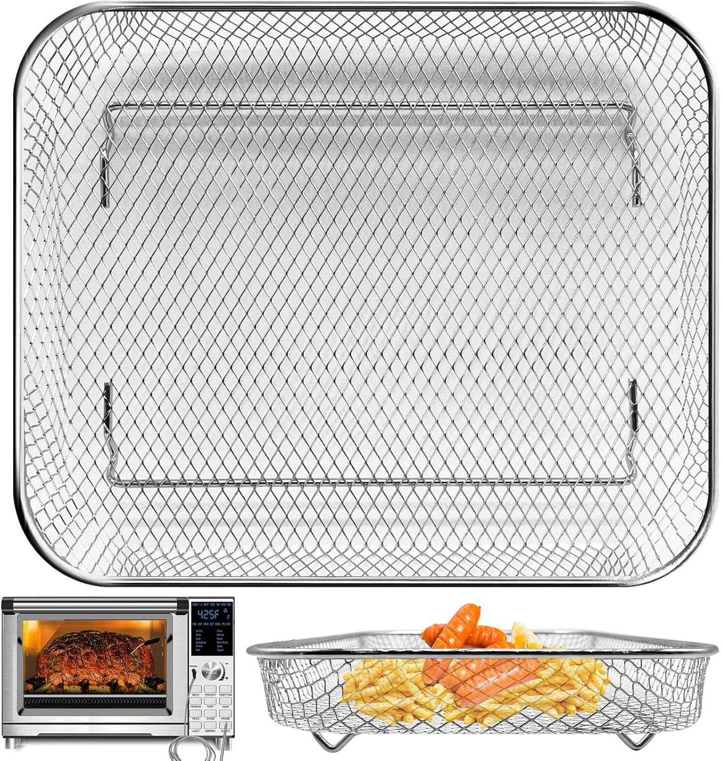 Non-Stick Stainless Steel Air Fryer Basket Replacement - GCQ