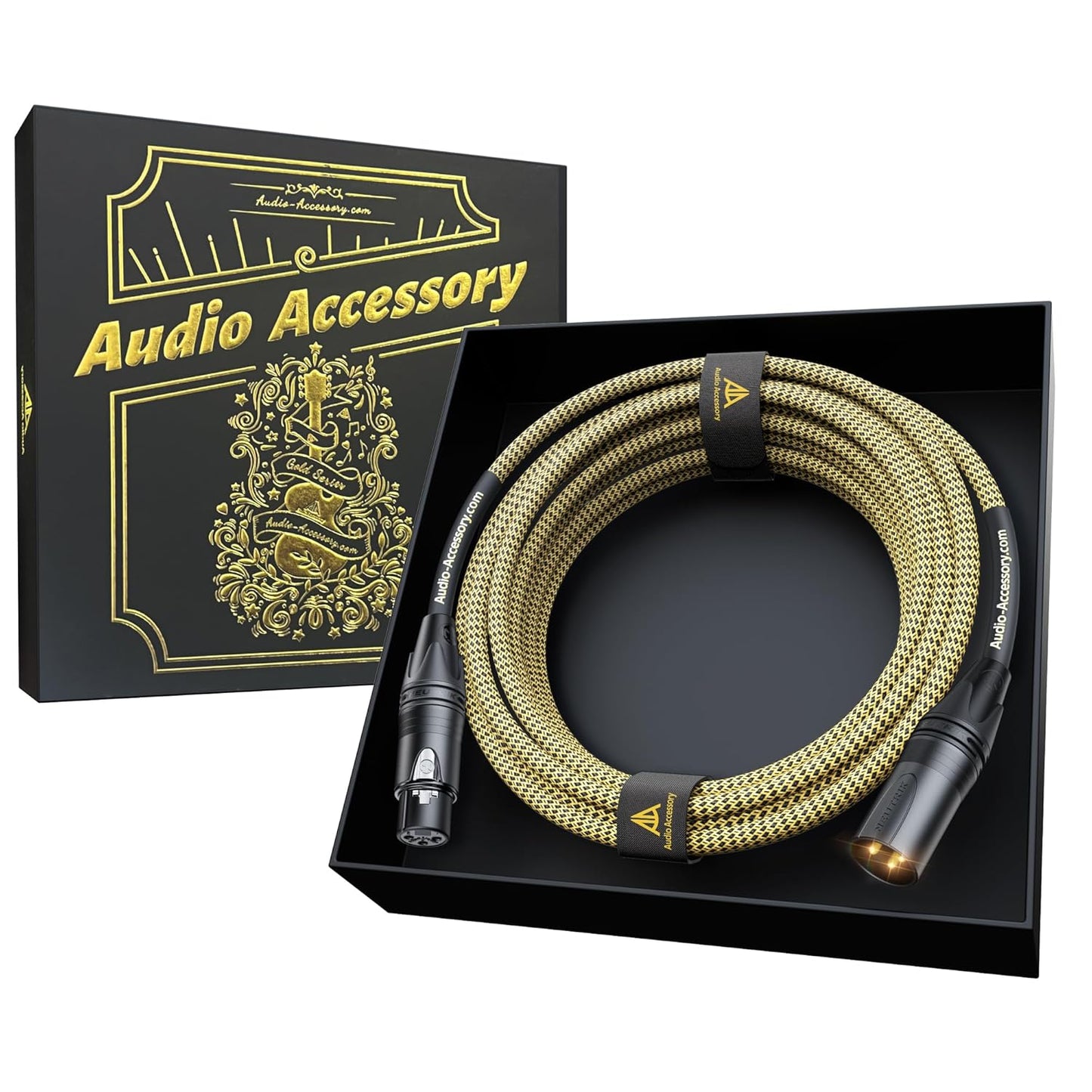 Gold Series Star Quad XLR Cables 15ft with Neutrik Connectors