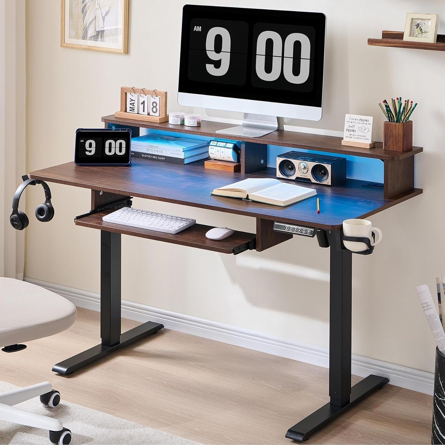 Height-Adjustable Electric Standing Desk - Ergonomic & Stylish