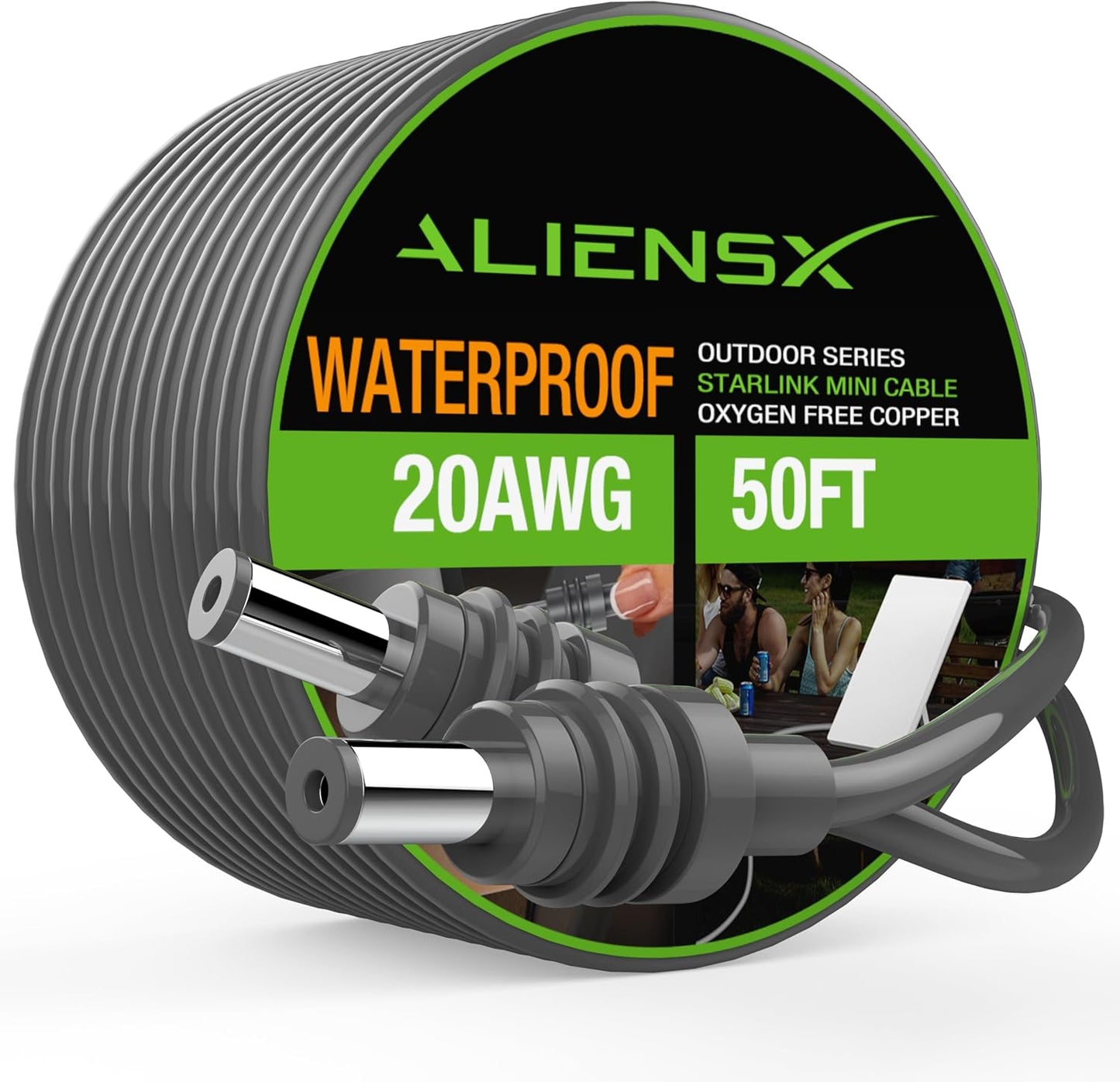 ALIENSX DC Power Cable for Starlink Mini - Reliable 15M Cord