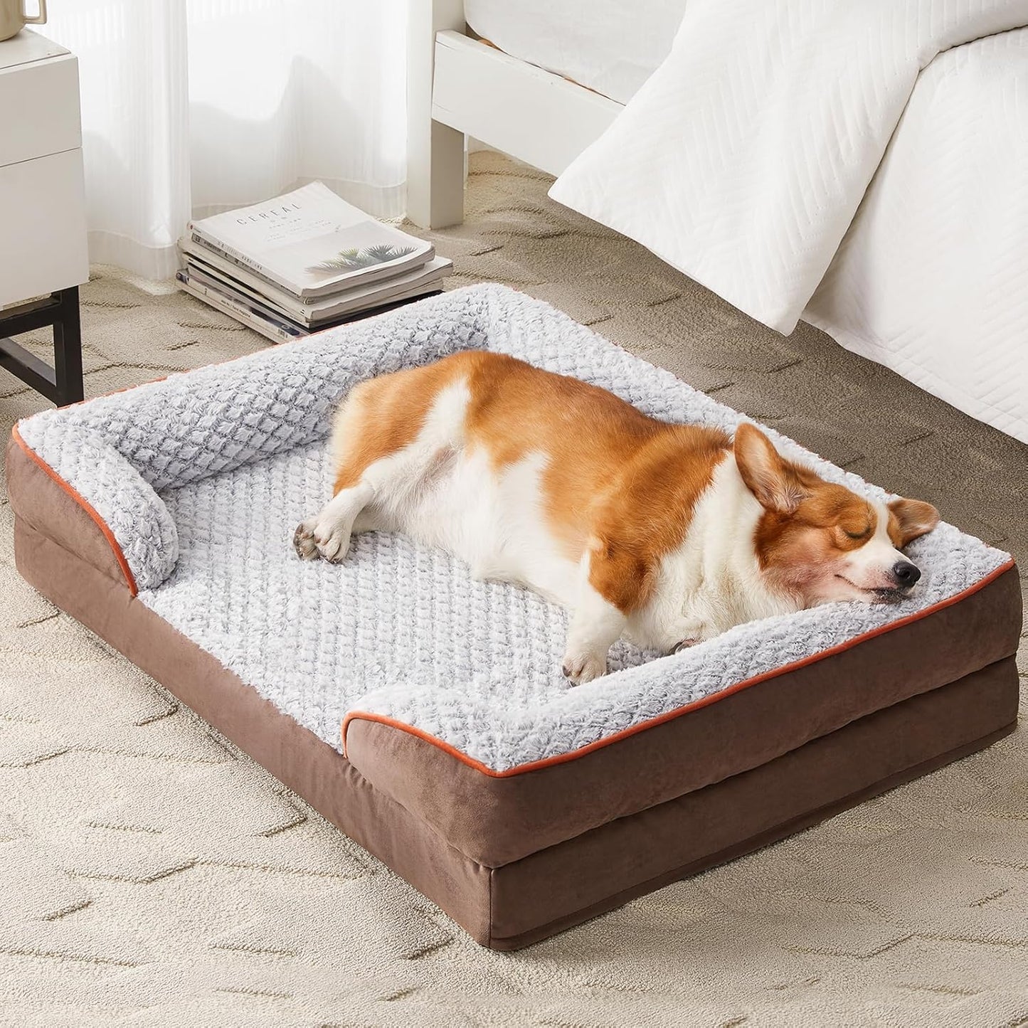 Orthopedic Dog Bed for Medium Dogs with Waterproof Cover