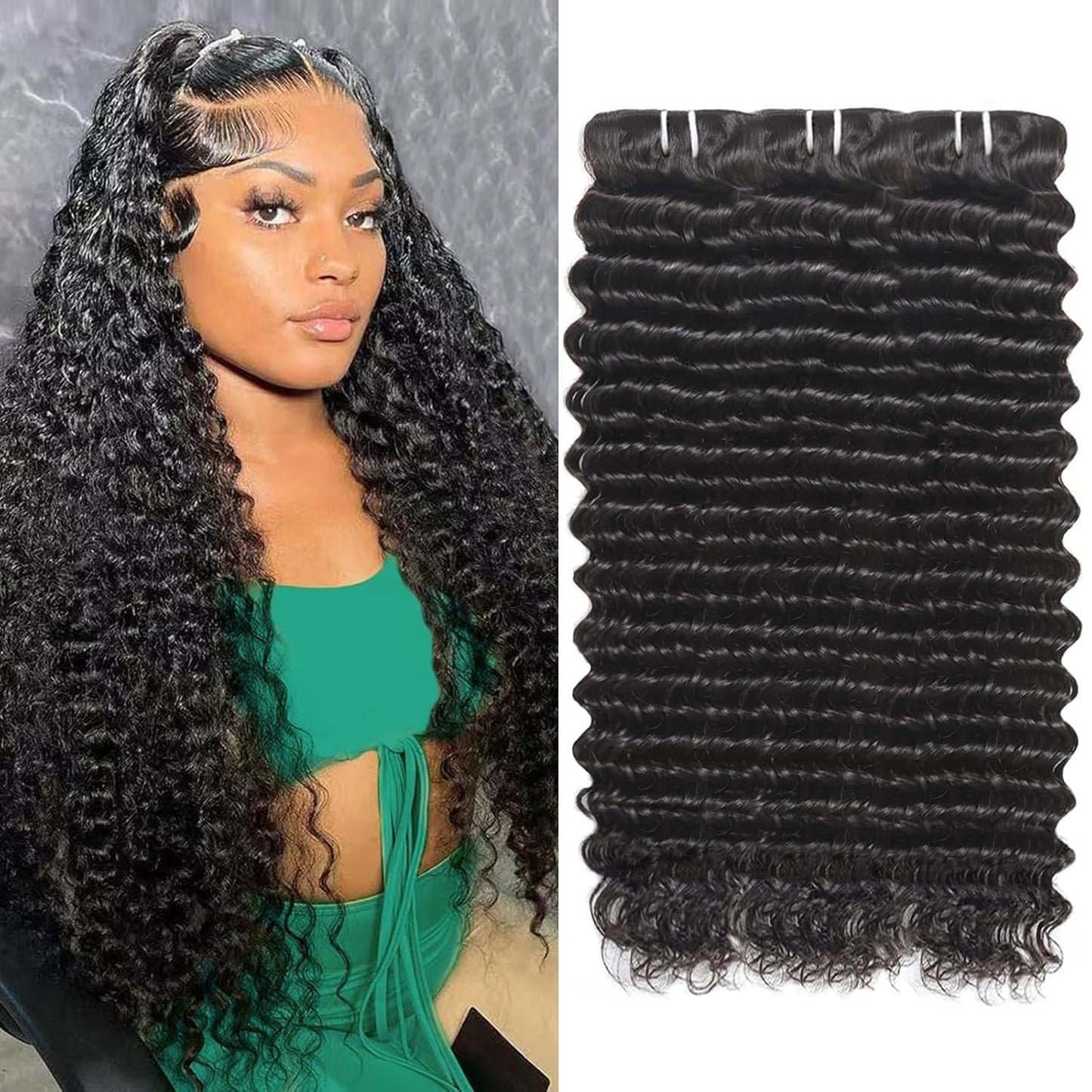 12A Deep Wave Human Hair Bundles for Stunning Styles