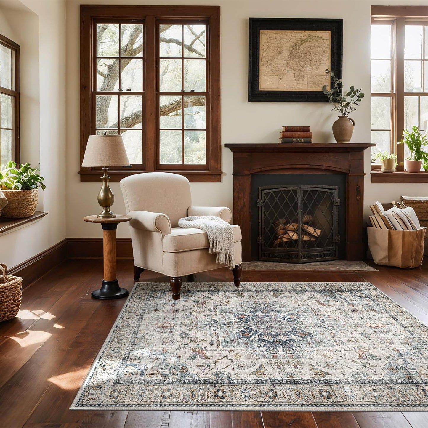 Machine Washable Throw Rugs for Entryway: Soft Non-Slip Carpet
