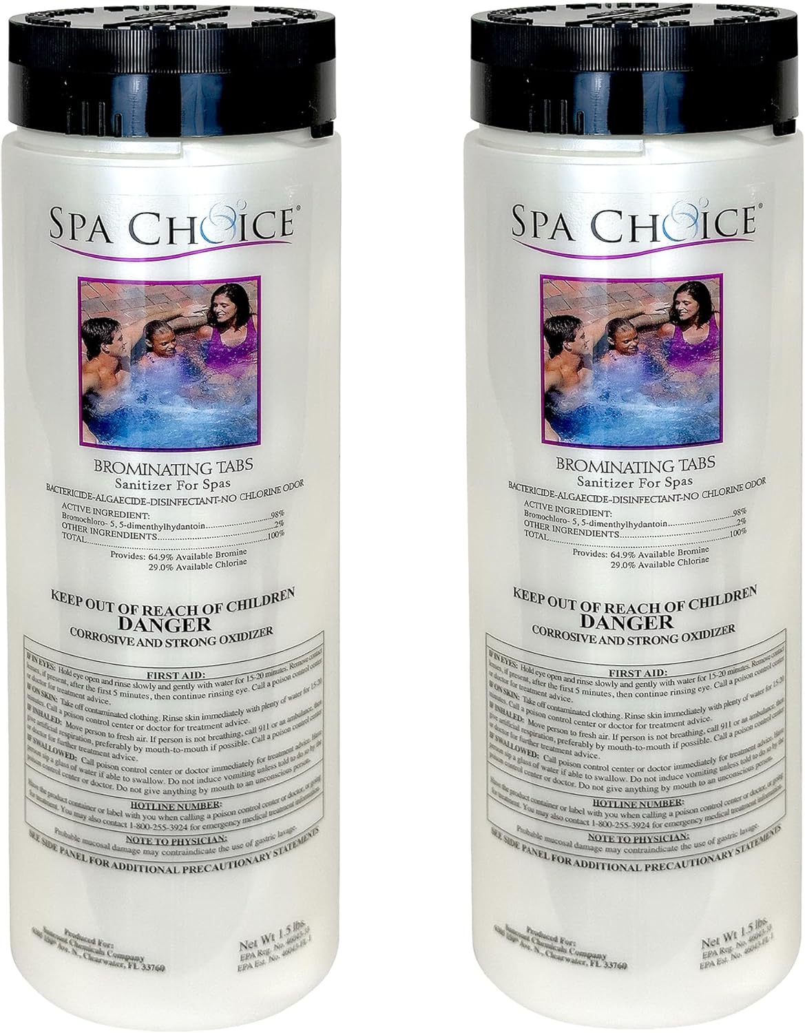 Premium Brominating Tabs for Spa Hot Tub Sanitization 1.5-Pounds