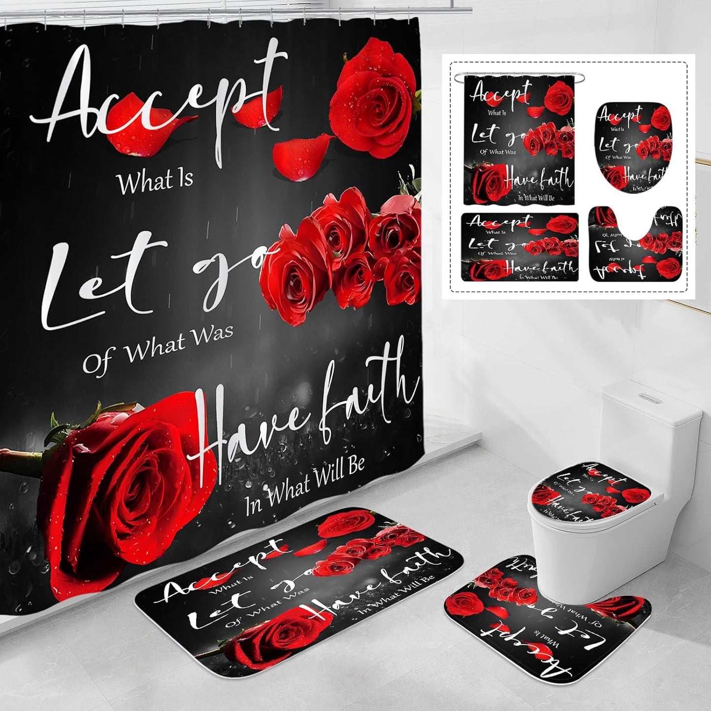 Valentine's Day Bathroom Set by Litabel - Elegant & Complete