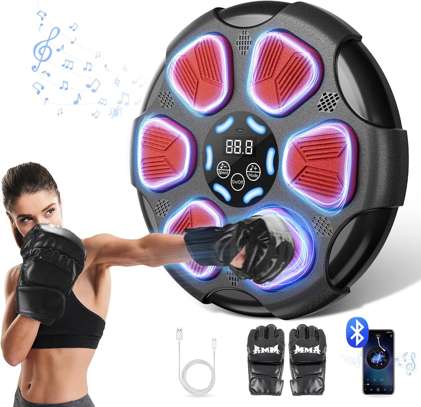 Smart Music Boxing Machine for Home Fitness