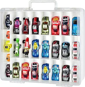 FULLCASE Toys Organizer Storage for Hot Wheels and Mini Toys