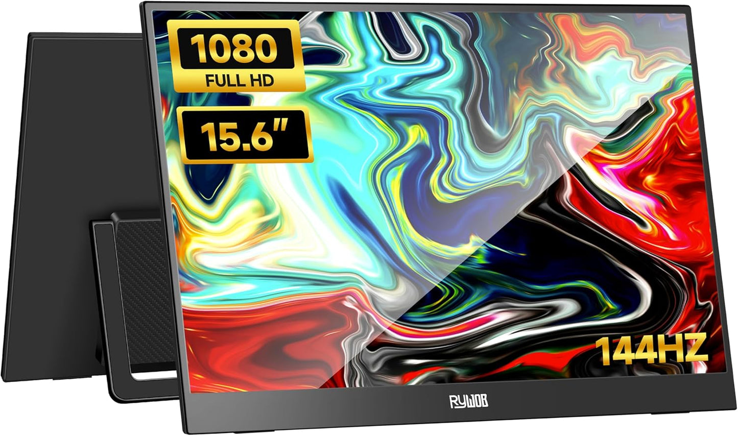 Rywob 15.6 Portable Gaming Monitor - FHD, USB-C, HDMI