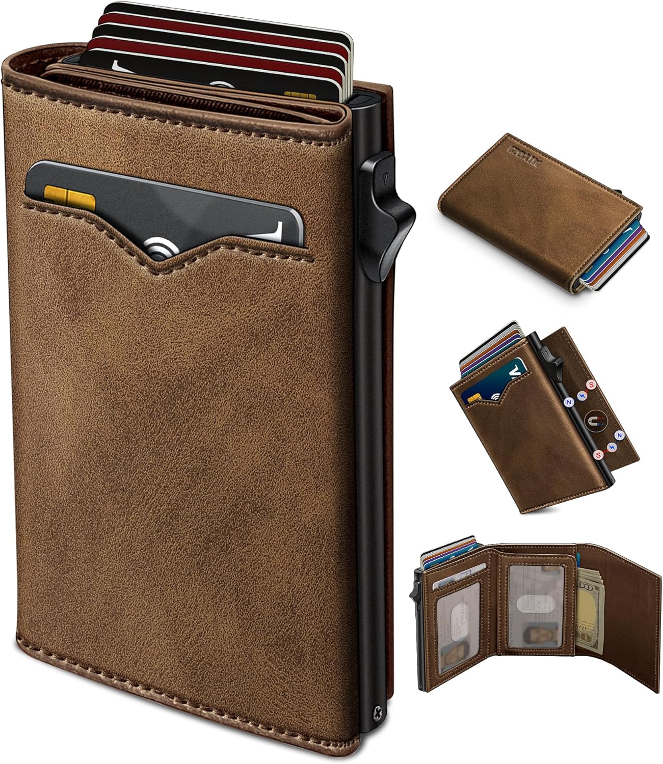 Miyozi Wallet for Men with RFID Blocking and Gift Box