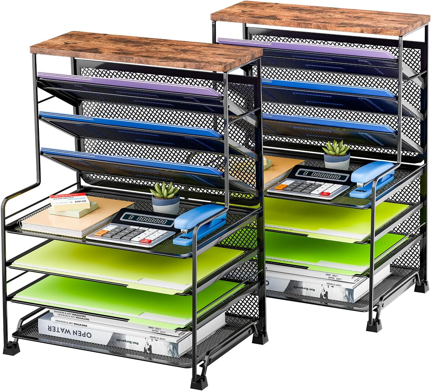 8 Tier Desk File Organizer for Efficient Office Organization
