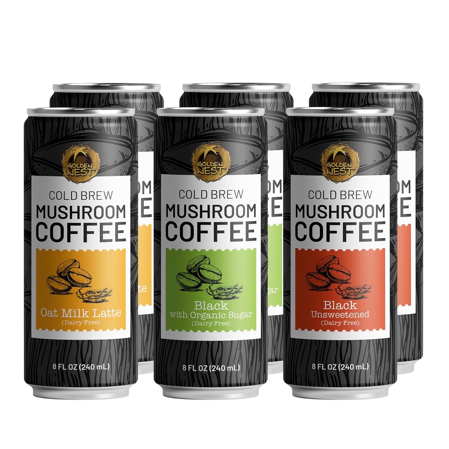 Picture of Organic Mushroom Cold Brew Coffee | Immune Support | Variety Pack ...