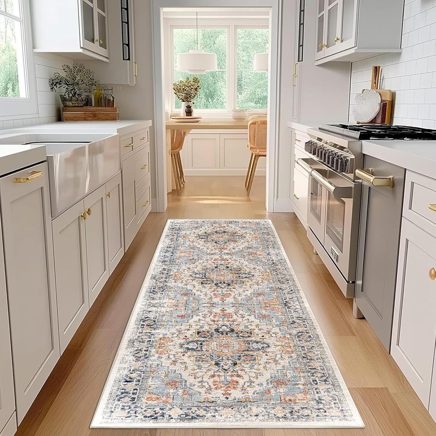 Enkor Runner Rugs for Hallway, Soft Non Slip Floor Rugs