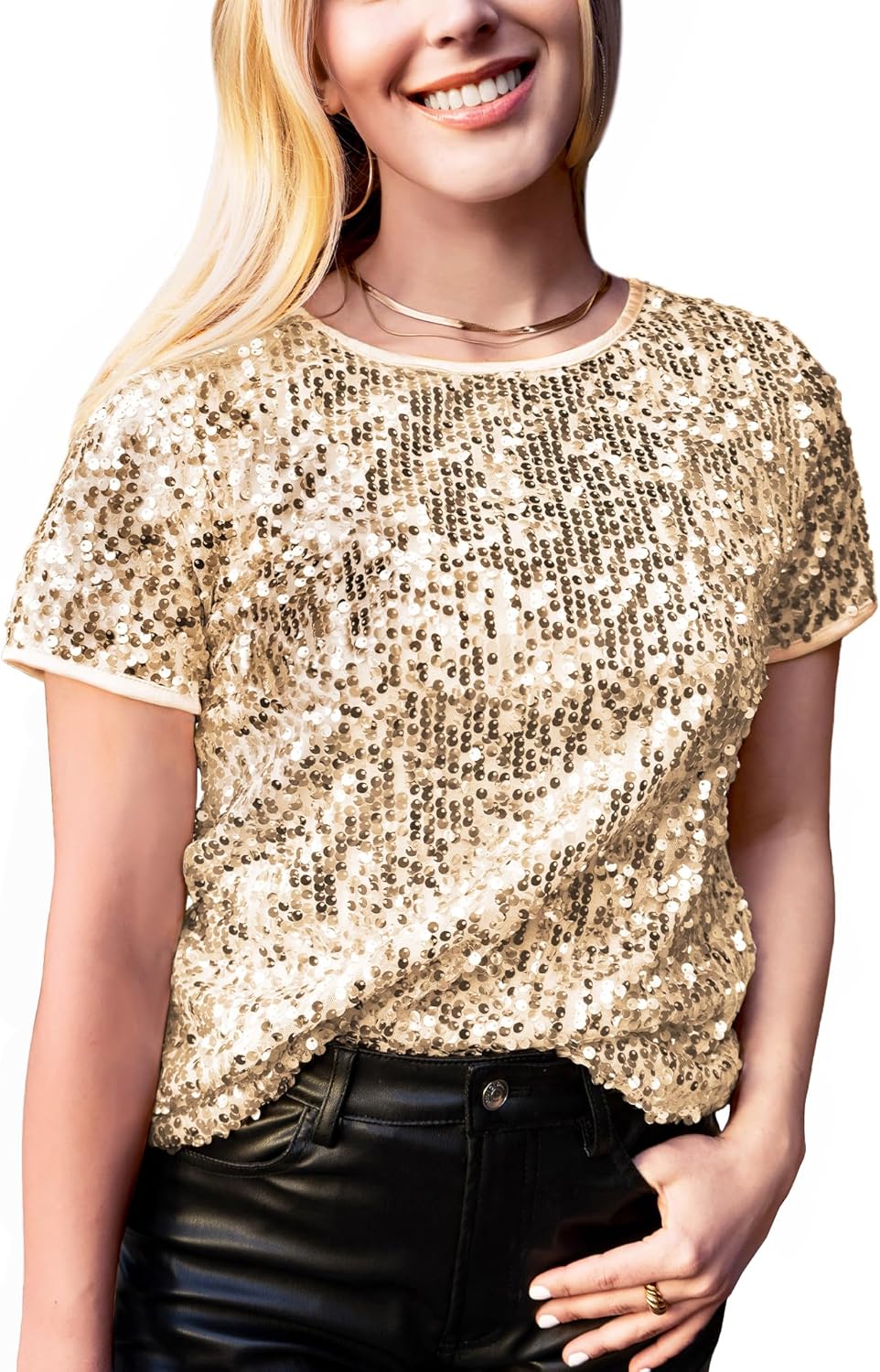 Sparkly Sequin Top for Women - Perfect for Concerts and Parties