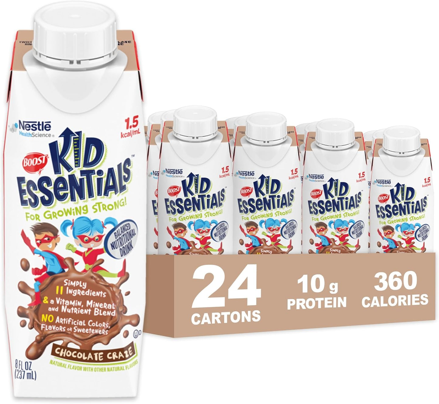 BOOST KID ESSENTIALS Chocolate Craze Nutritional Drink Review