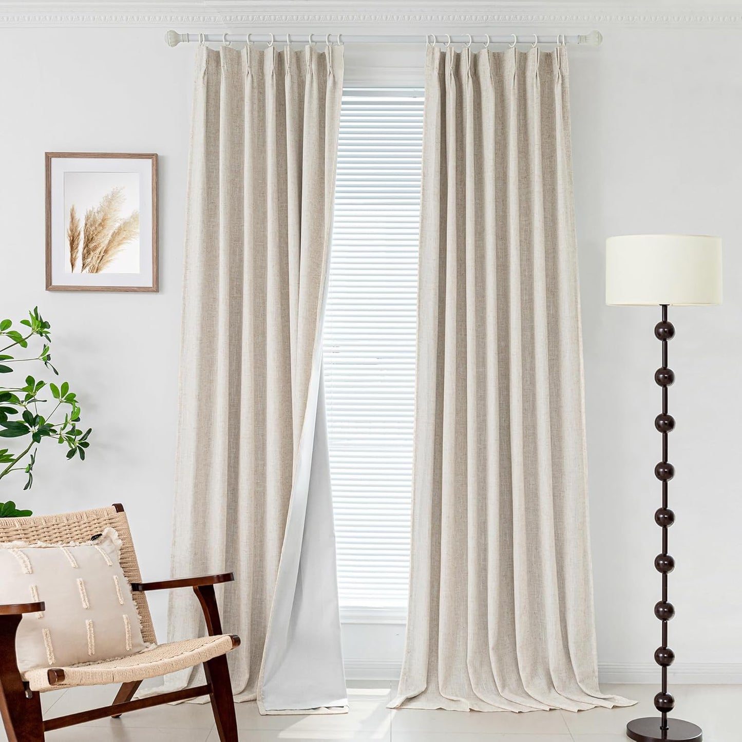 Room Darkening 108 Pinch Pleat Curtains by MYSKY HOME