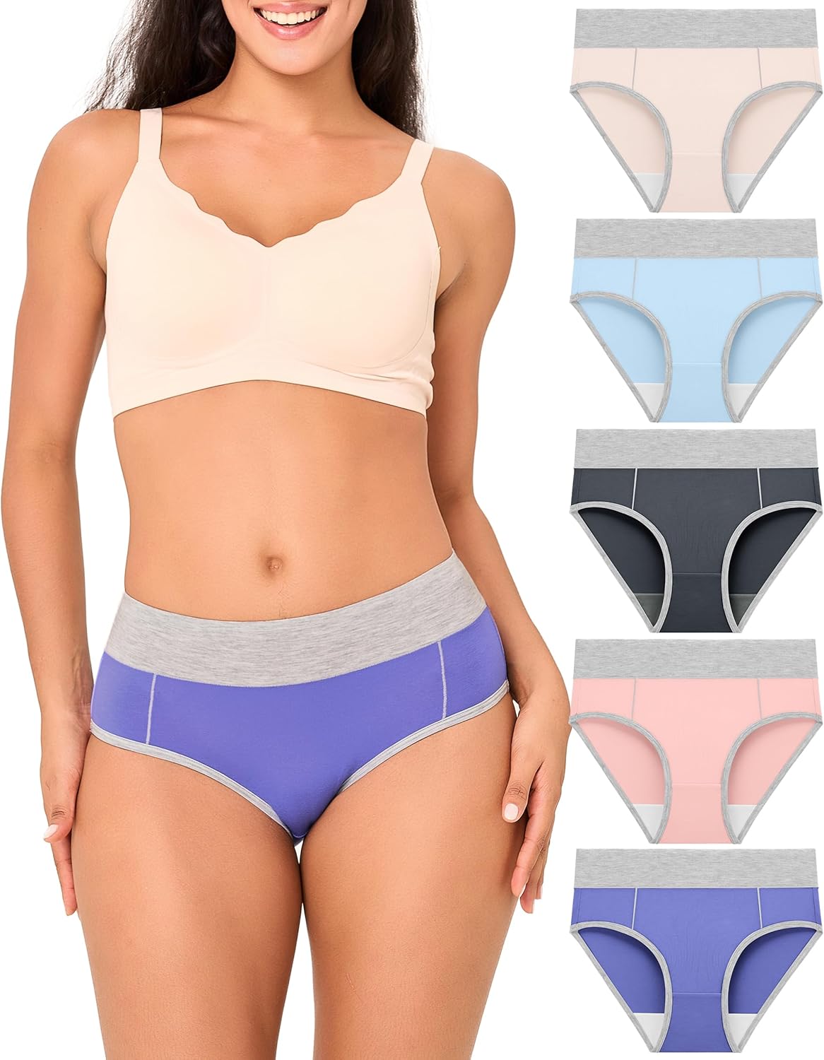 Bamboo Cool Women's High Waisted Briefs for Ultimate Comfort