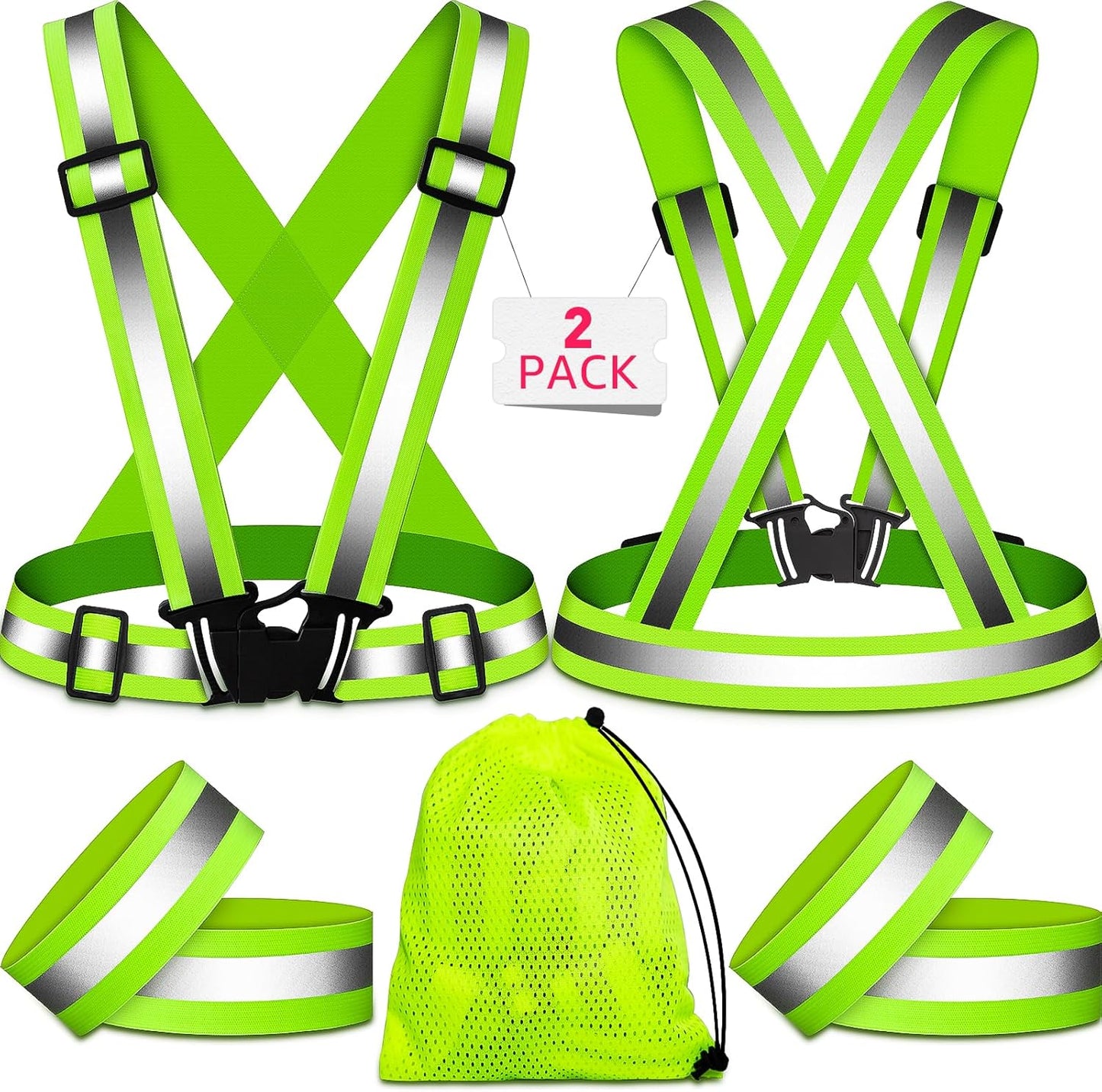 Topward Reflective Vests Set - Ultimate Safety Gear!