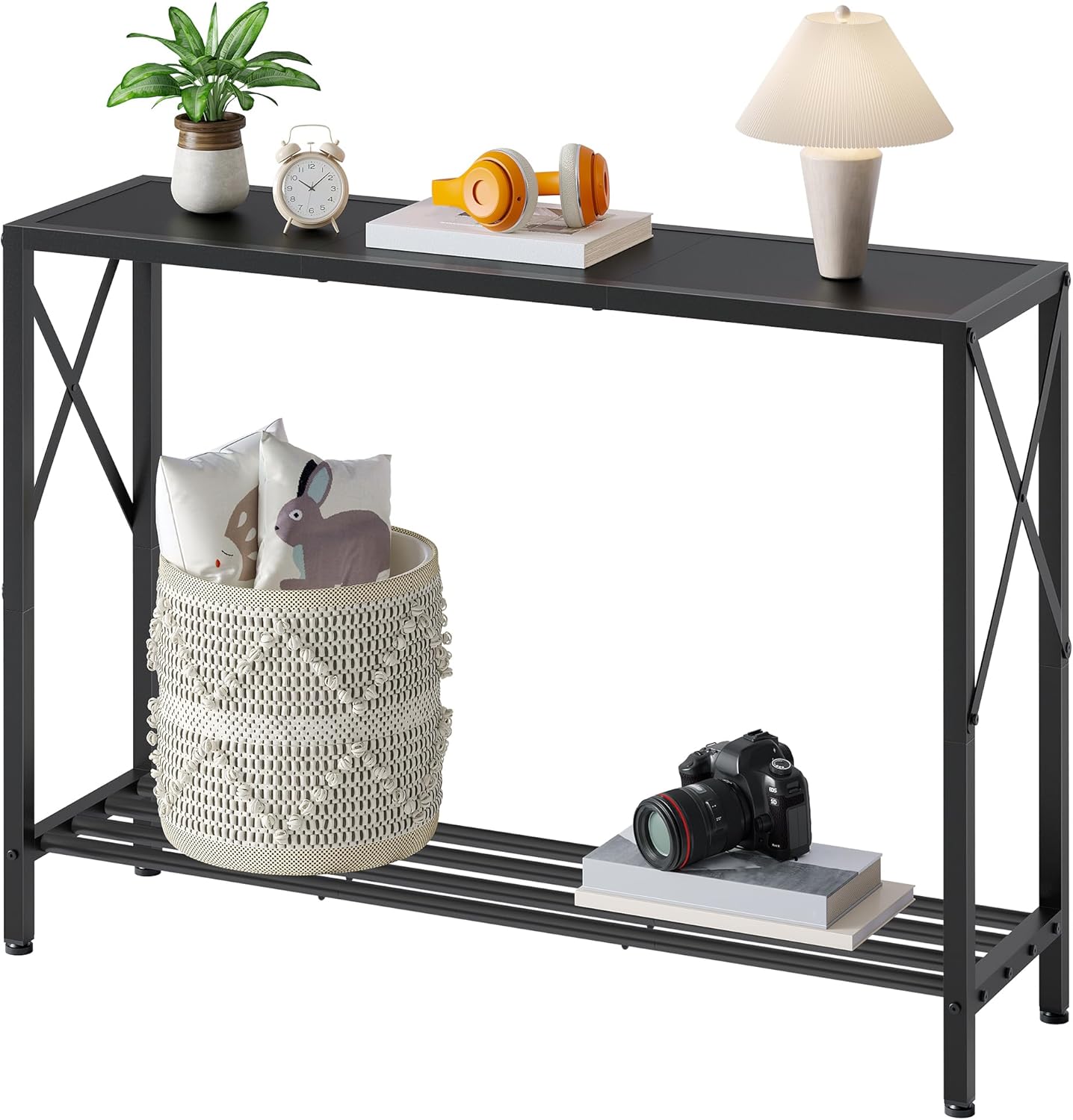 Tajsoon Console Table - Stylish 2-Tier Entryway Table for Home