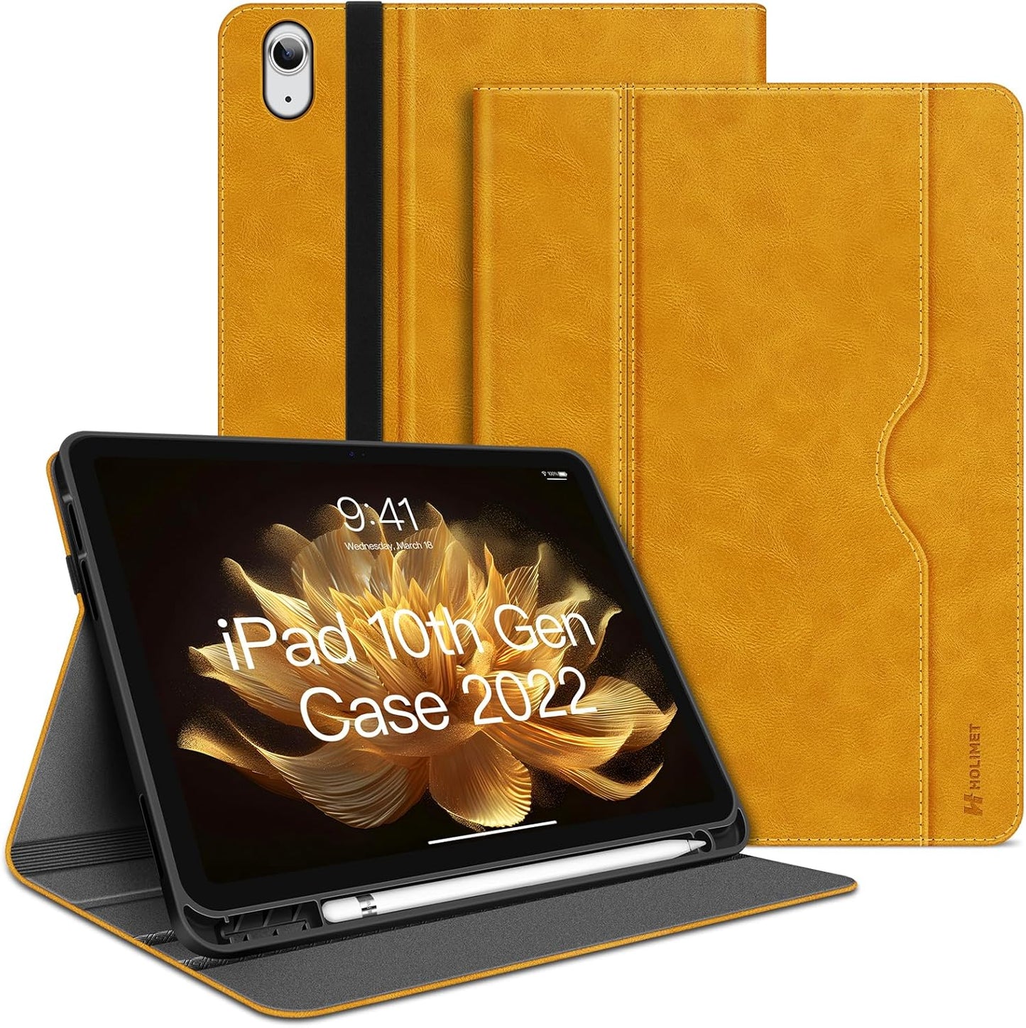 HOLIMET iPad 11 Inch Case with Pencil Holder for 2022 Model