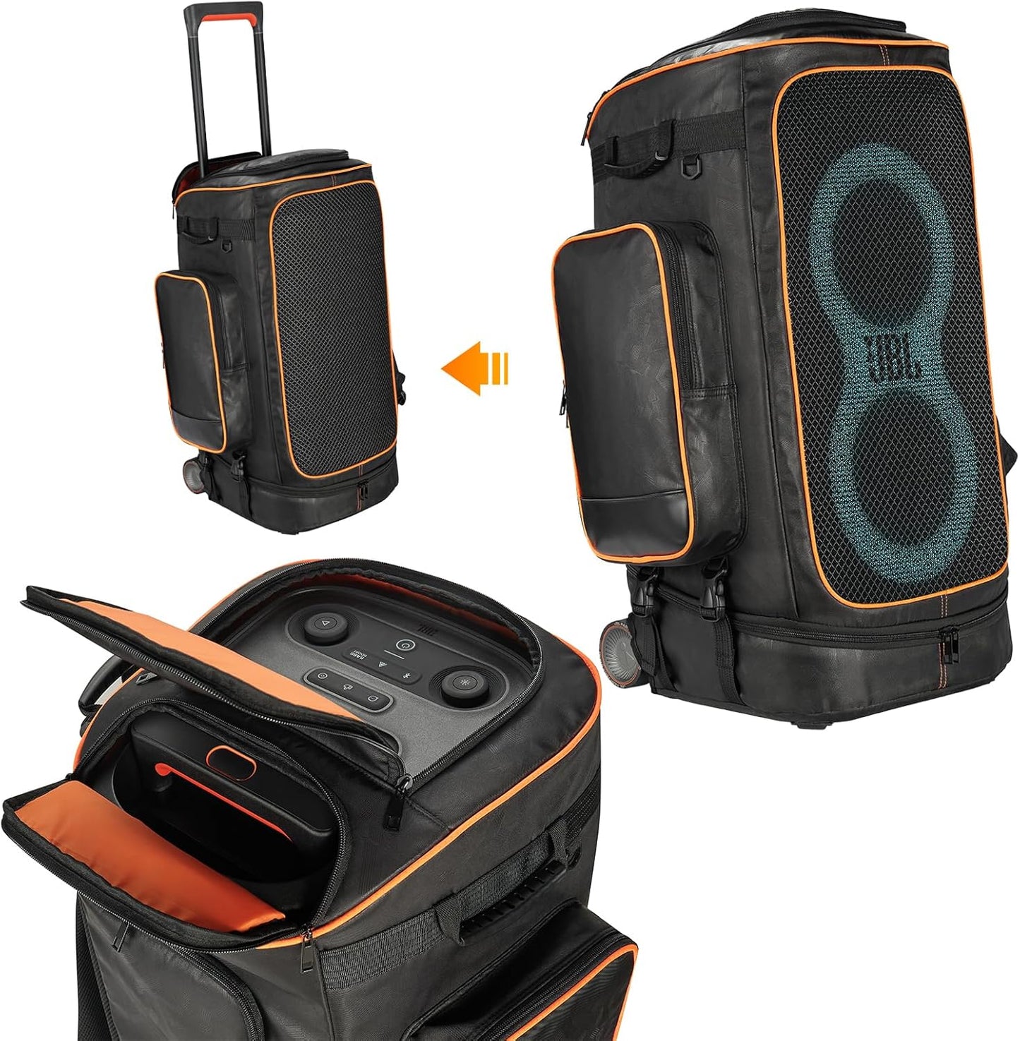 Rugged Speaker Bag Carry Case for JBL PartyBox 320 & 310