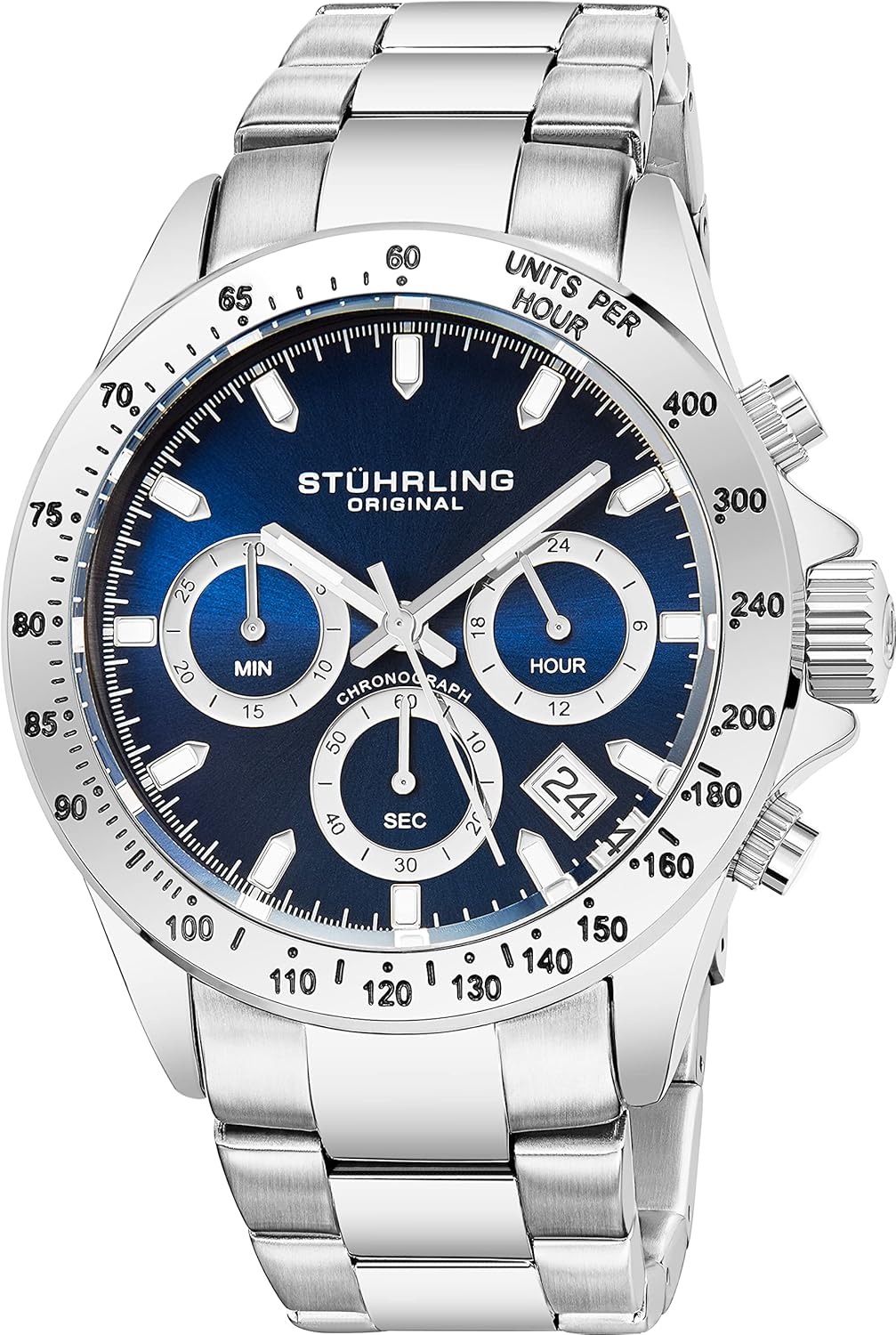Stuhrling Original Men's Chronograph Watch: Water Resistant to 100M!