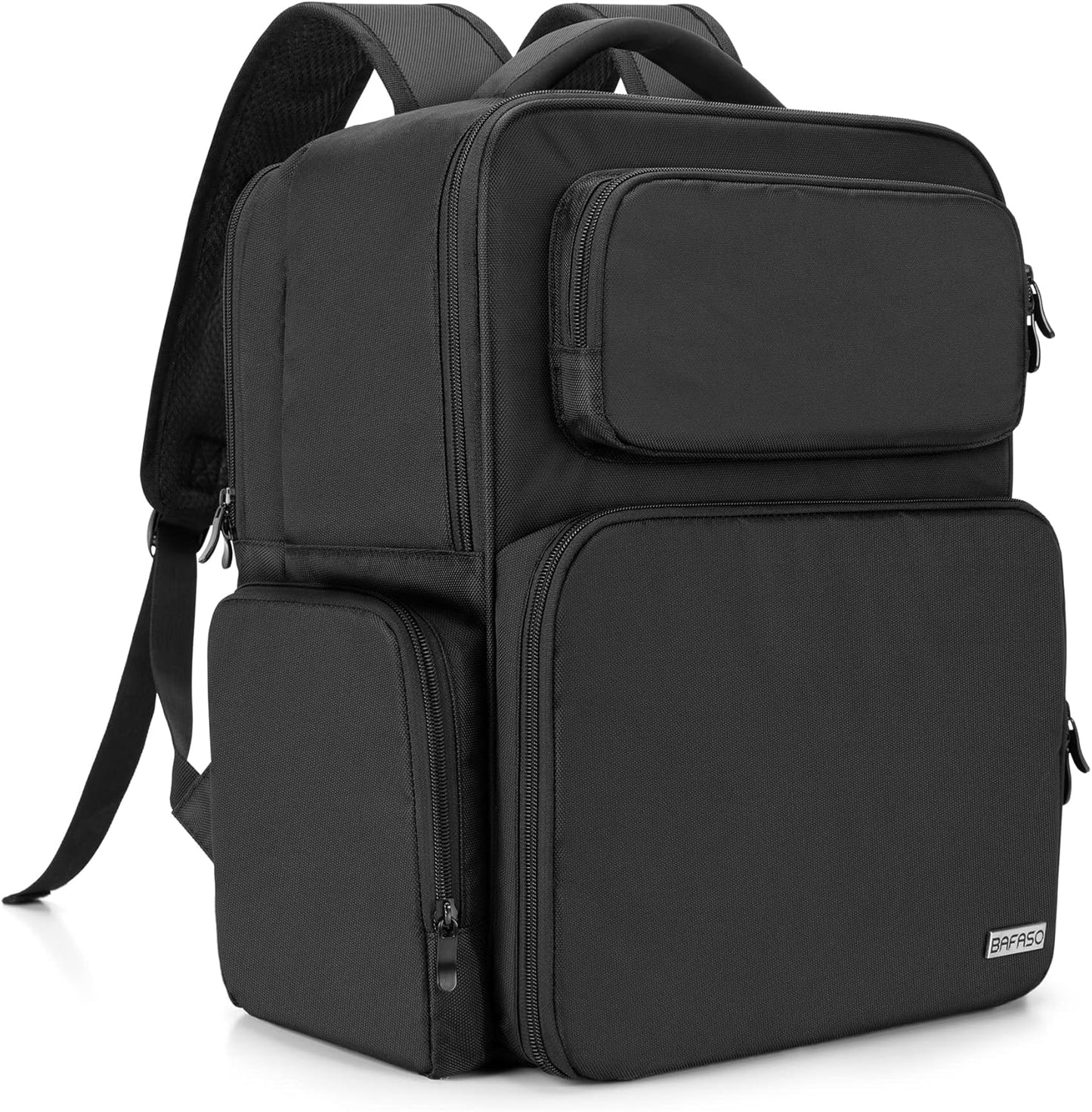 BAFASO Large Makeup Backpack with Laptop Sleeve in Black