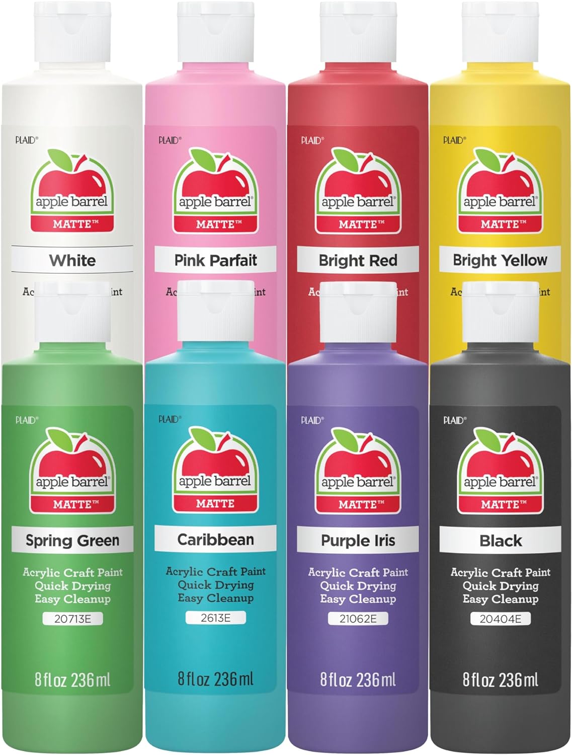 Vibrant 8-Color Apple Barrel Acrylic Paint Set